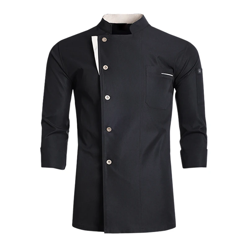 Professioneel kookuniform voor herfst/winter Voedsel Koken Kleding Catering Koksjas Restaurant Keuken Shirt Ober Werkkleding