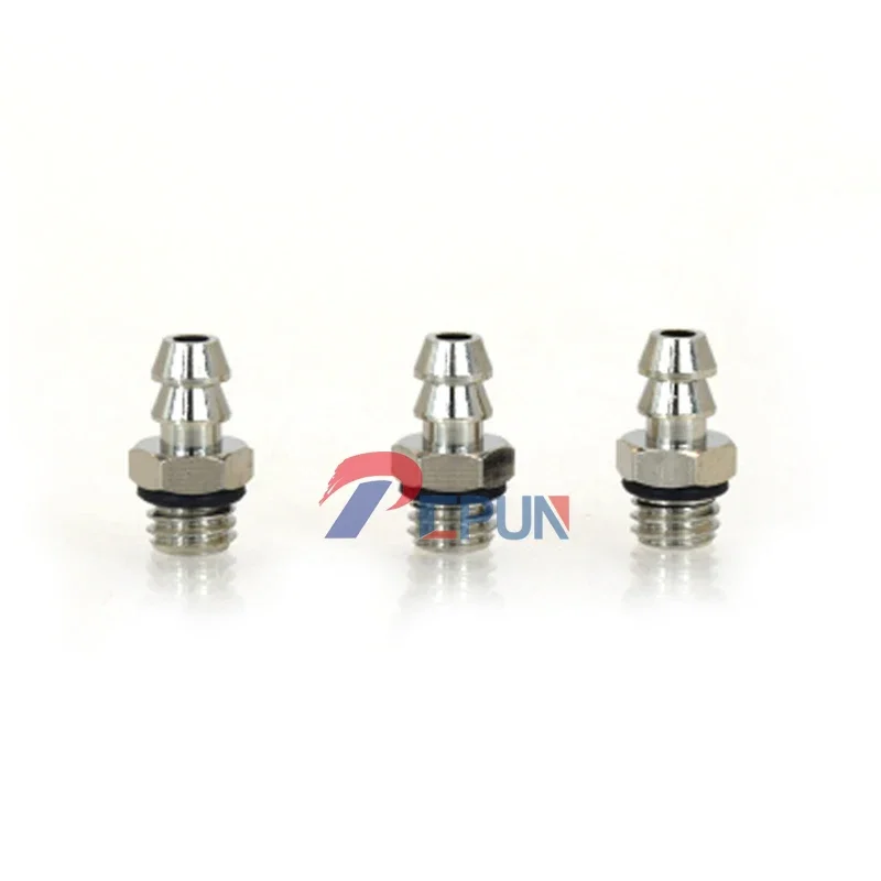 100pcs Pneumatic Fittings 5.5mm/3.5mm/1.5mm Air Pneumatic Hose To M5/M3 Male Mini Barb Fitting M-5AU-6/M-5AU-4MM Copper Connect