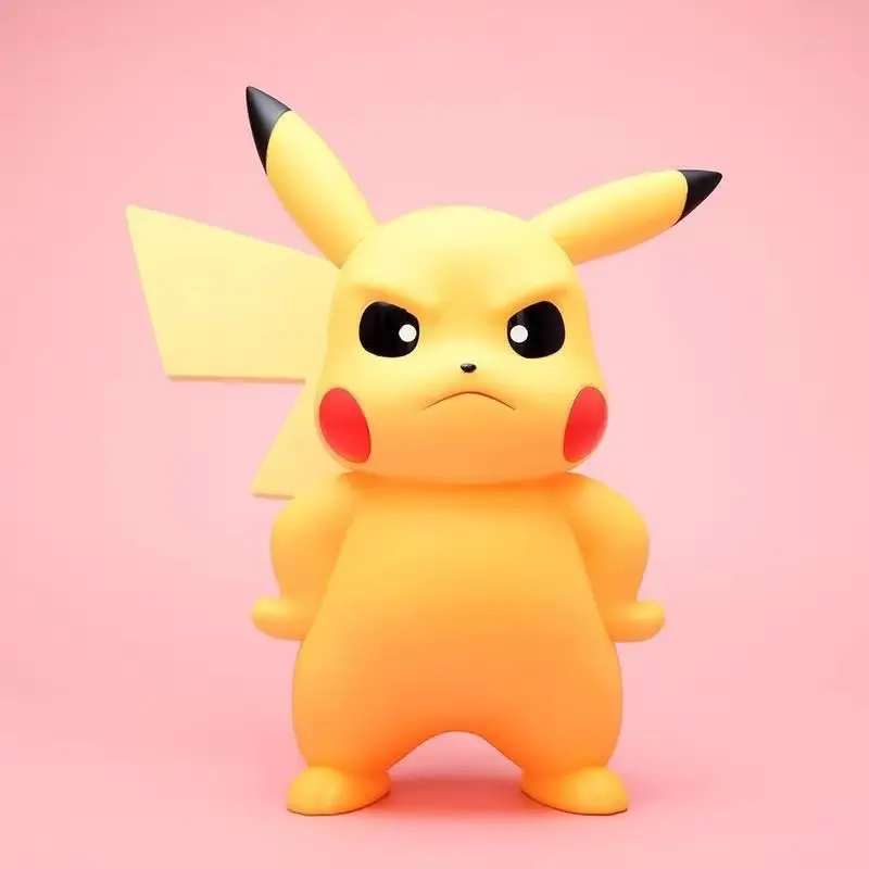 38cm Duży Rozmiar 1:1 Figurka Akcji Poké Mon Pride Pikachu Kreskówkowy Potwór Kieszonkowy Model Dekoracyjny na Biurko Kolekcjonerska Statuetka Zabawka