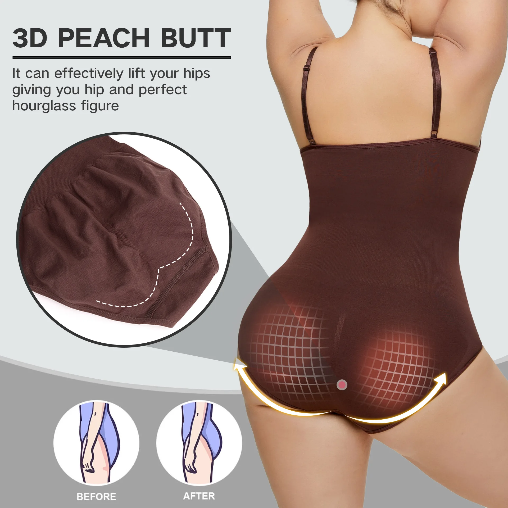 Bodysuit Shapewear Women Full Body Shaper Tummy Control Slimming Sheath Butt Lifter Push Up Thigh Slimmer Abdomen Shapers Corset