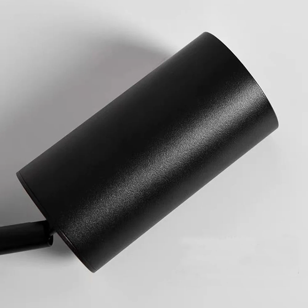 Track Lamp GU10 Holder Adjustable Ceiling Lampshade 2-Wire Rail System Spotlight For Clothing Shop Living Room Home(No Bulb)