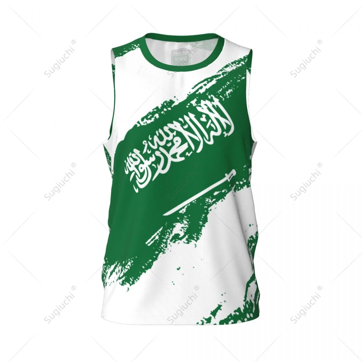 Men Basketball Sports Saudi Arabia Flag Running Fitness Multifunction Jersey Sleeveless shirt Custom Name Nunber Exclusive