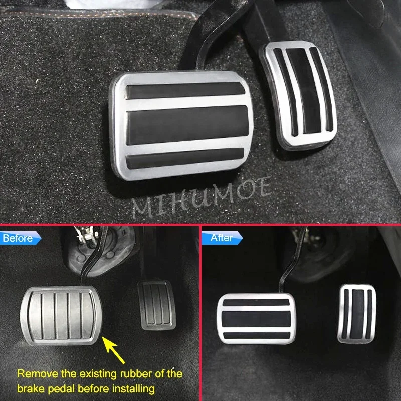 2019-2025 푸조 508 3008 5008 시트로엥 C5 Aircross LHD 자동 브레이크 가스 페달 커버 액세서리 2021 2022 2023 2024