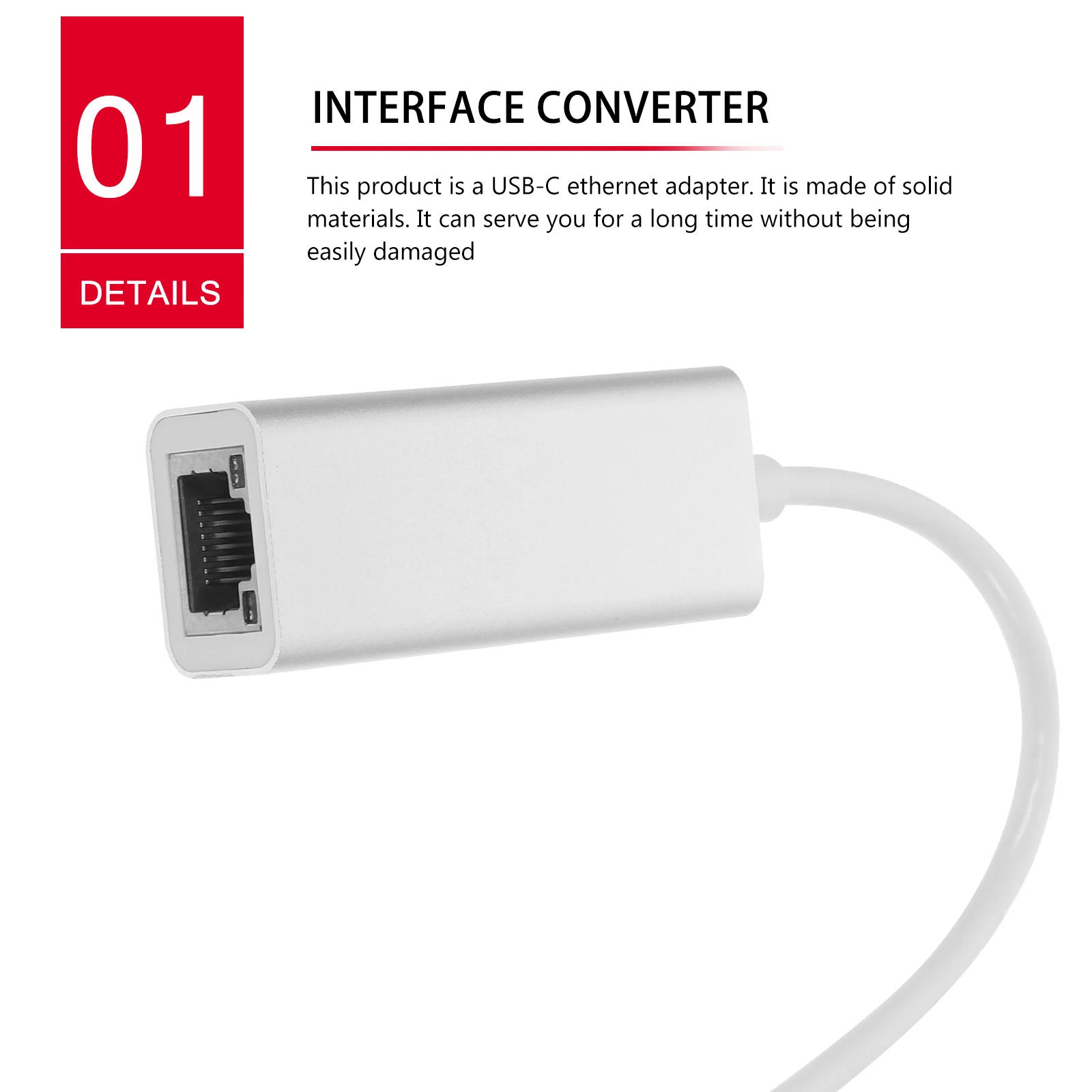

Type-C to USB 3.1 Gigabit Ethernet Adapter Laptop Wired Network Converter External Sound Cards High Performance Efficient