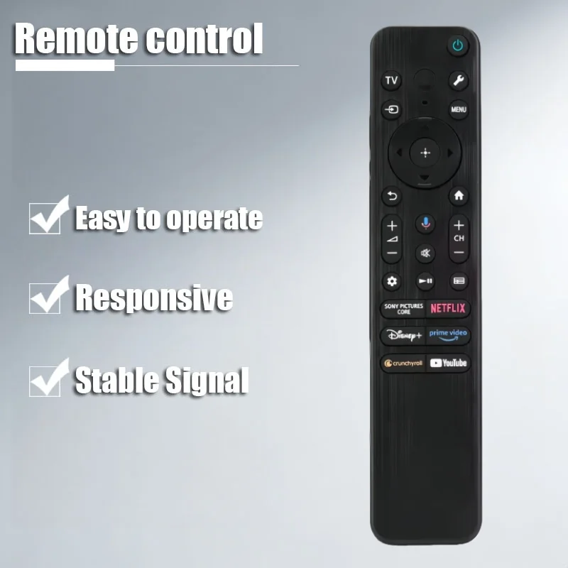 

New remote control compatible with Sony RMF-TX920U TV remote, suitable for 2024 and 2025 Sony TVs with voice control, remote fin