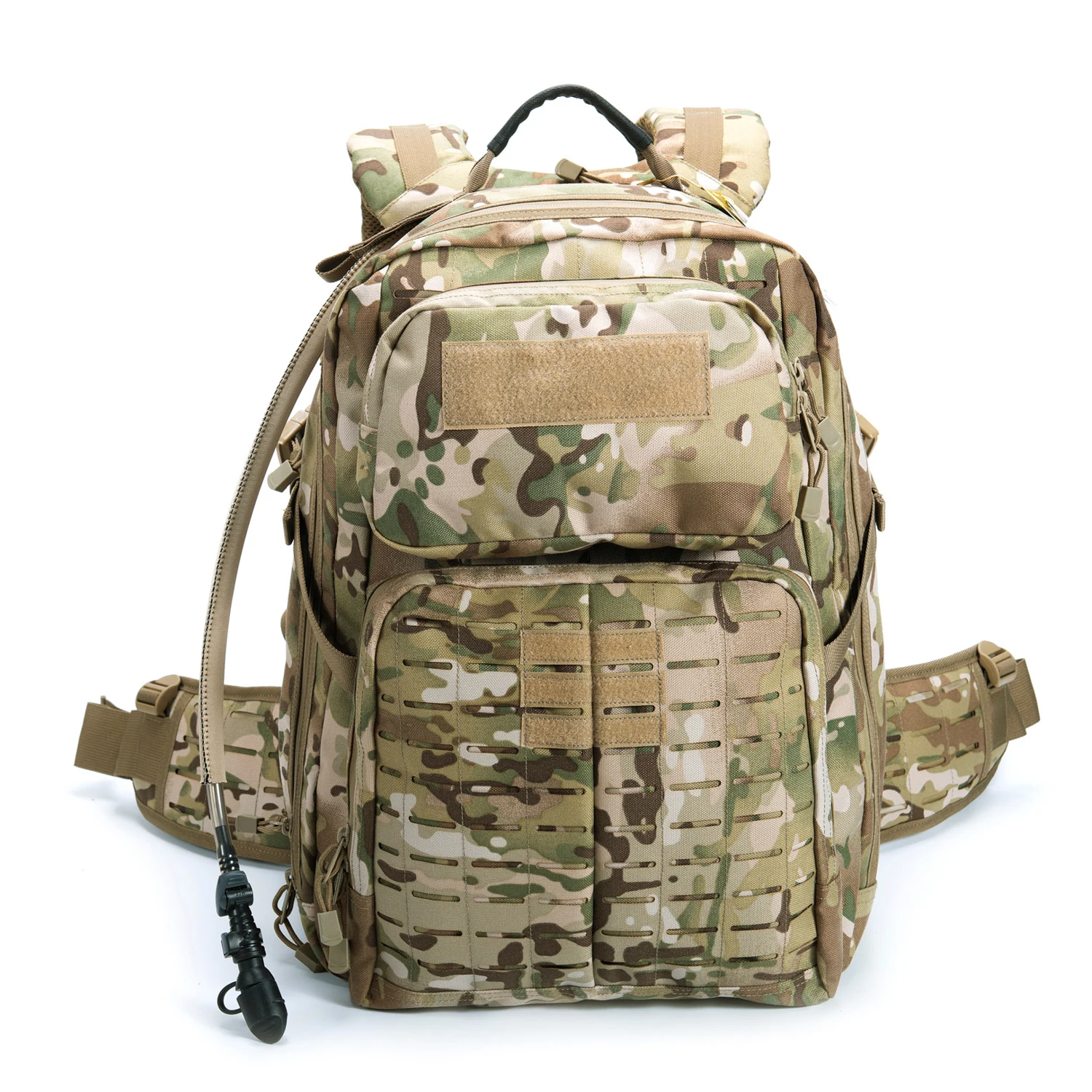 Akmax Adventure 48H MIL Rucksack MOLLE Tactical Assault Pack with Hydration 3L Bladder