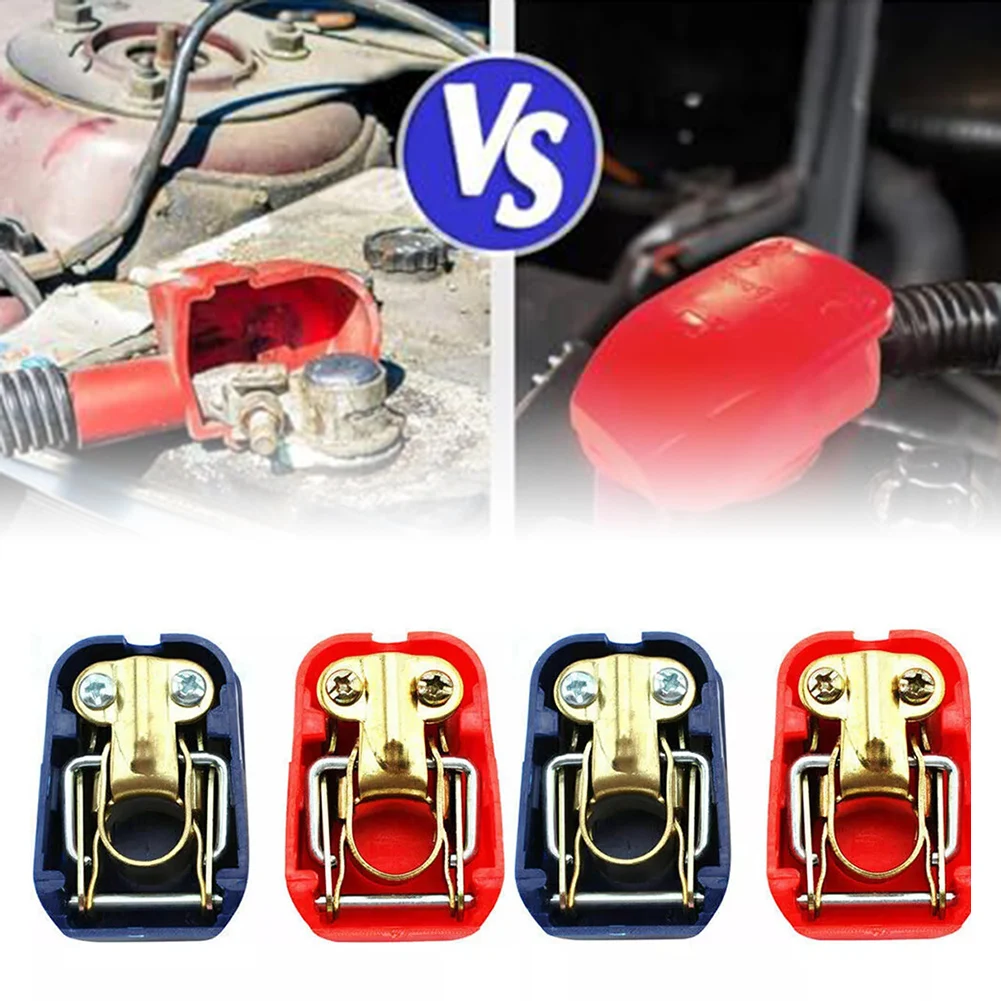 2 Pair 12V Electrode Quick Release Lift Off Connector Clamps Car Battery Terminals Post Clips For Car Caravan Boat Accessories