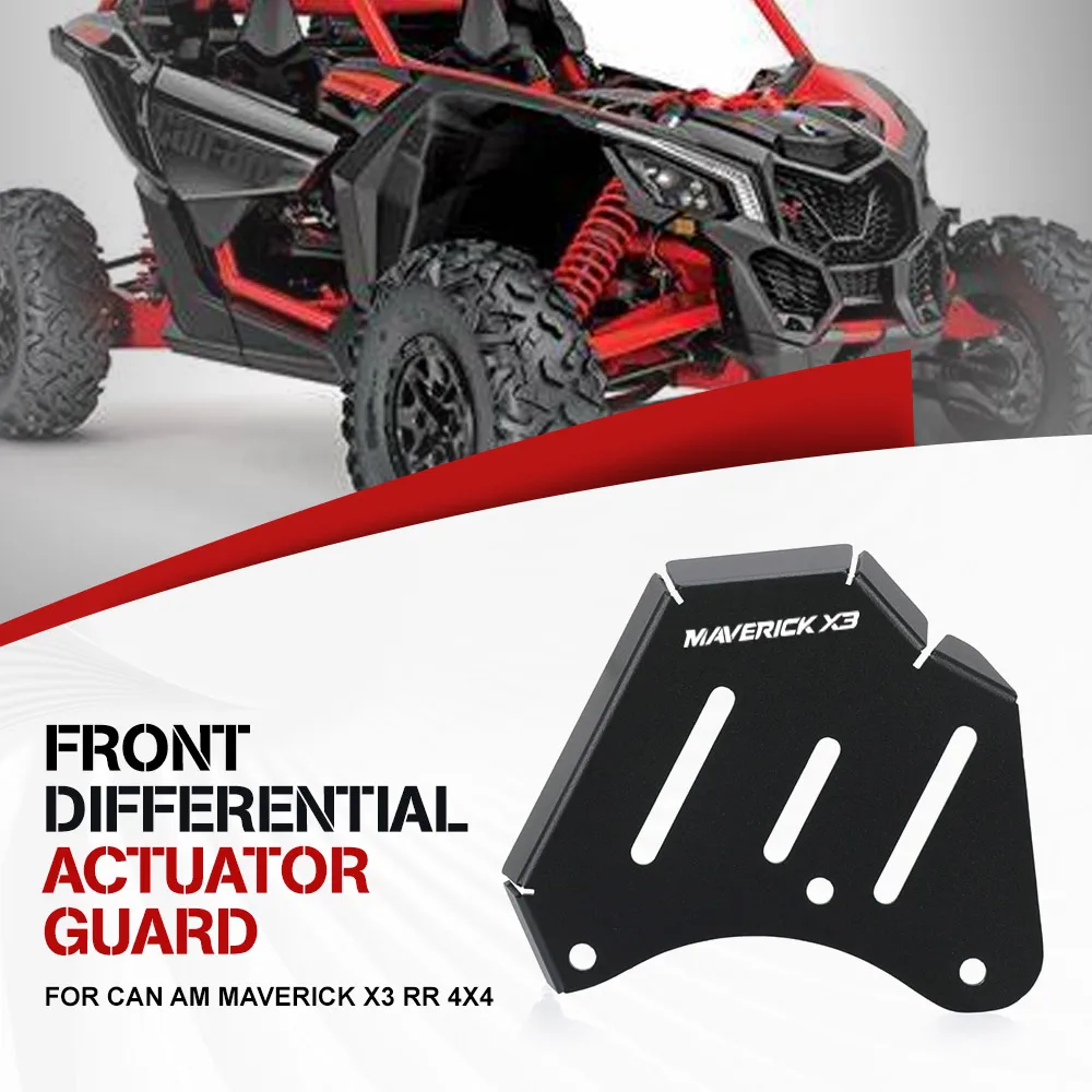 

For Can Am Maverick X3 RR 4x4 Front Differential Actuator Guard Maverick X3 Max Sport 1000R XRC XRS UTV Additional Components