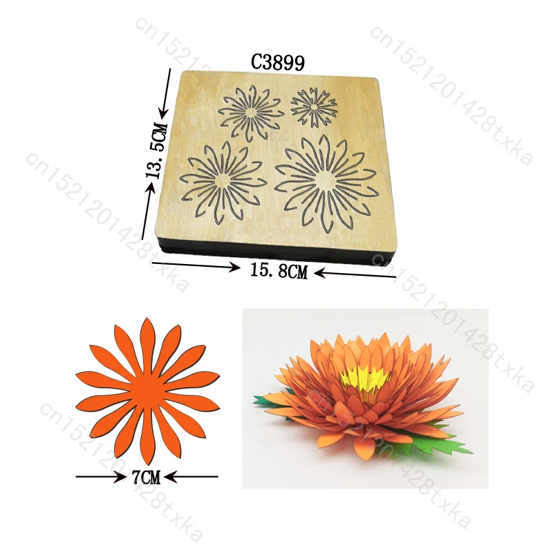 

New Wedding Flower Wooden dies Scrapbooking Cutting Dies C3899