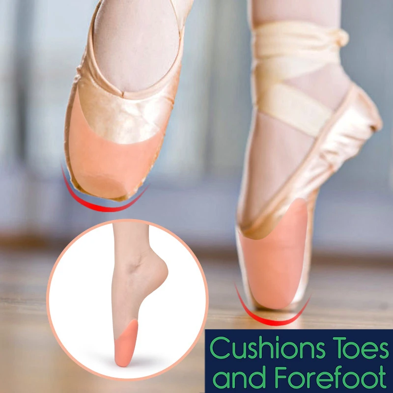 Pexmen 2 peças protetores de dedo do pé para mulheres e homens capas de manga de silicone para pés tampas de gel para alívio da dor proteção de pés de balé