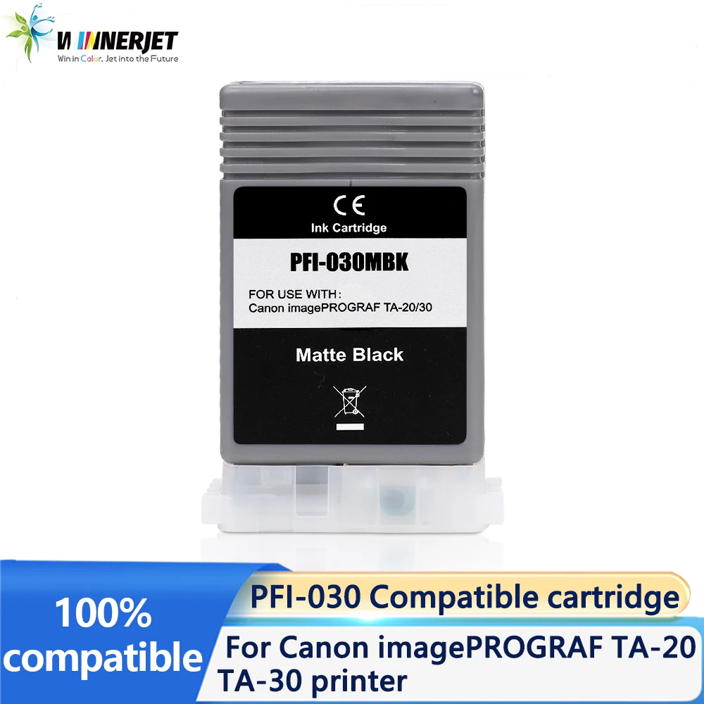 

PFI-030 Совместимый картридж с пигментными чернилами с одноразовым чипом для принтера Canon imagePROGRAF TA-20 TA-30