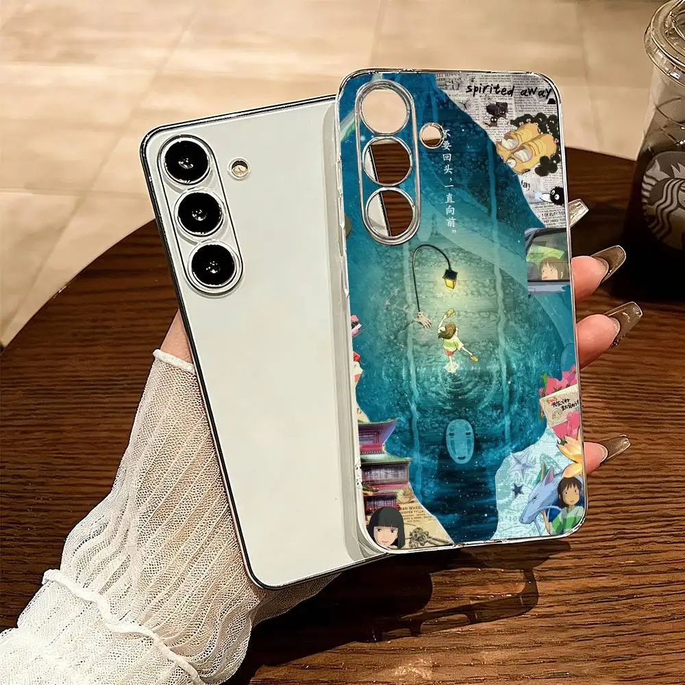 

S-Spiriteds Flower Away-y Chihiro Phone Case For SamsungA10,12,20,21S,30,31,40,50,51,52,70,71 Transparent Cover