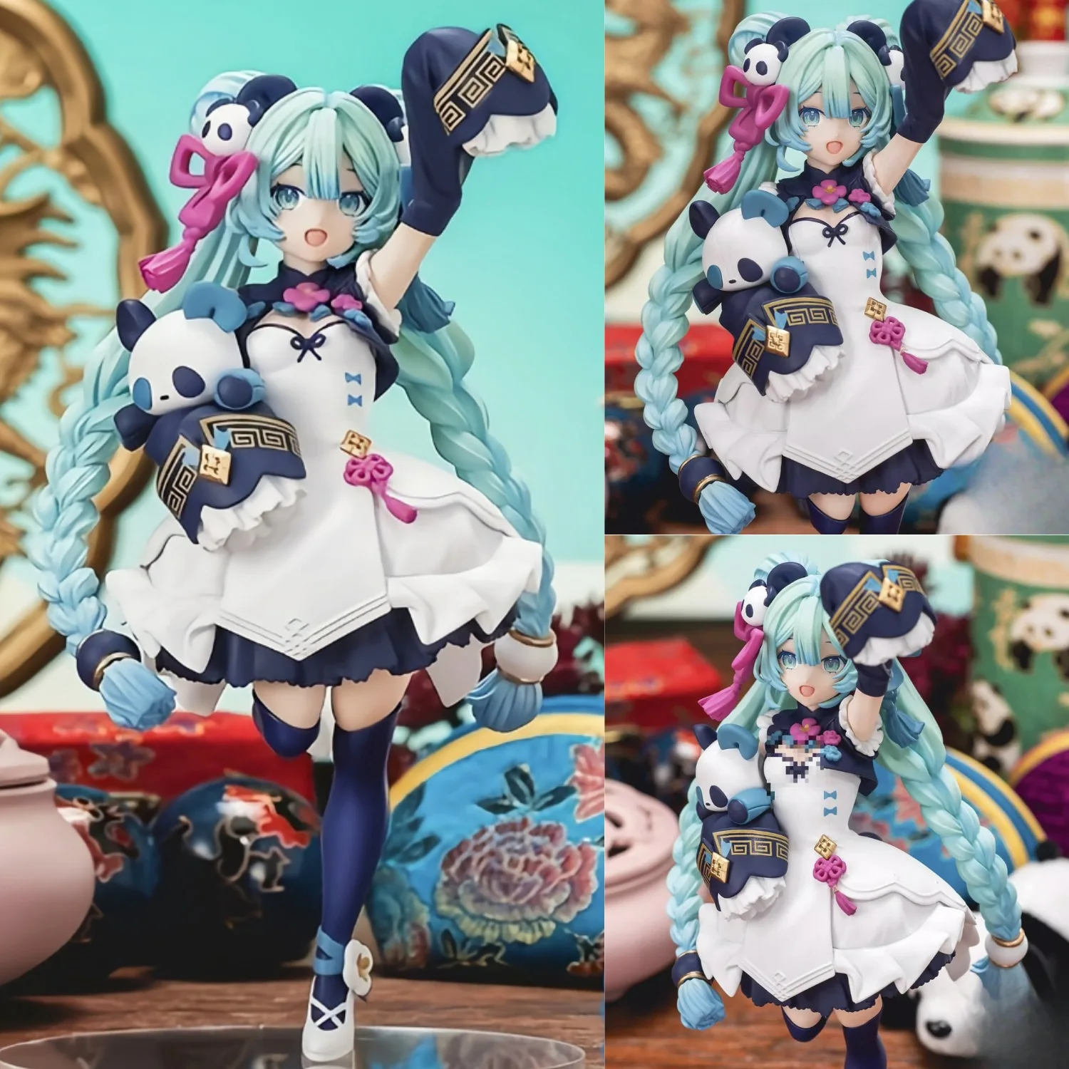 Statico Scenic Panda Figura Modello da collezione Giocattolo Trendy Anime Vocaloid Iniziali Future Ornament Nuovo arrivo dalla Cina