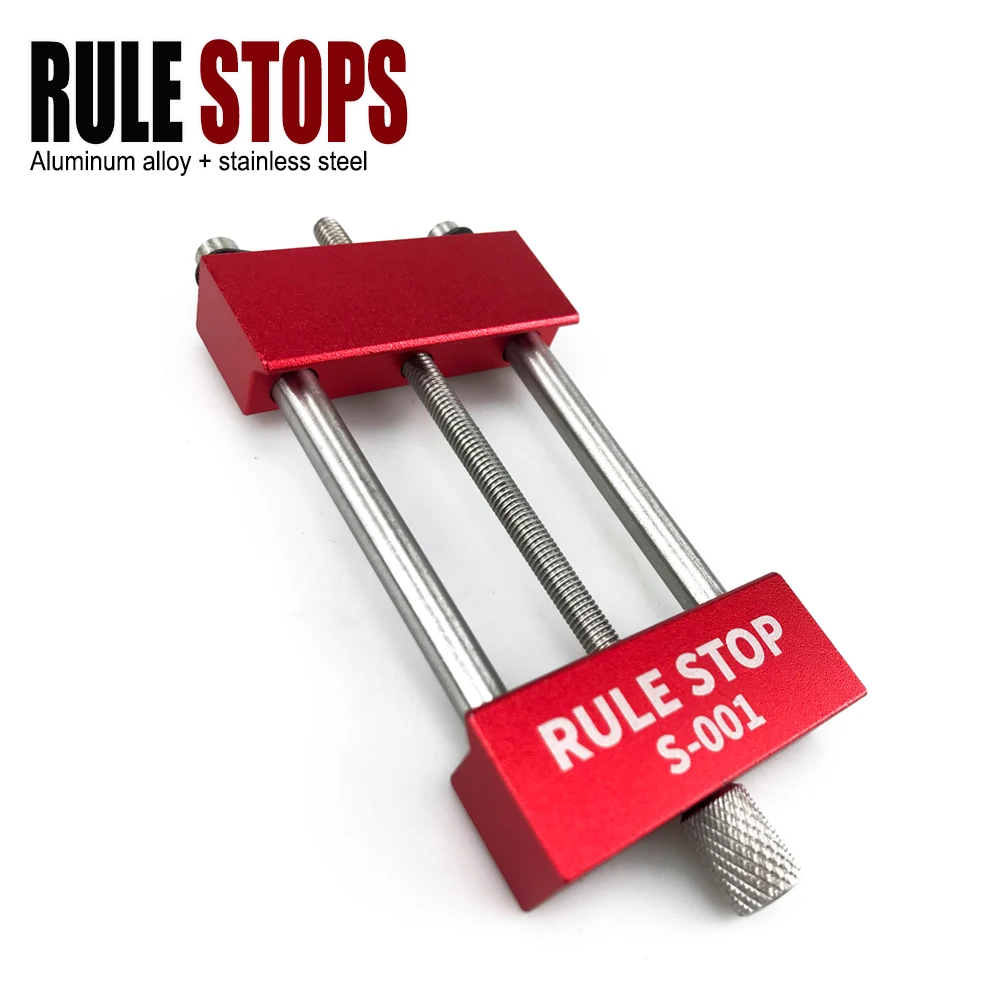 Suitable for Convenient Rule Stop Woodworking Tools Steel Ruler Positioning Block Carpenter Scriber Gauge Marking Tool
