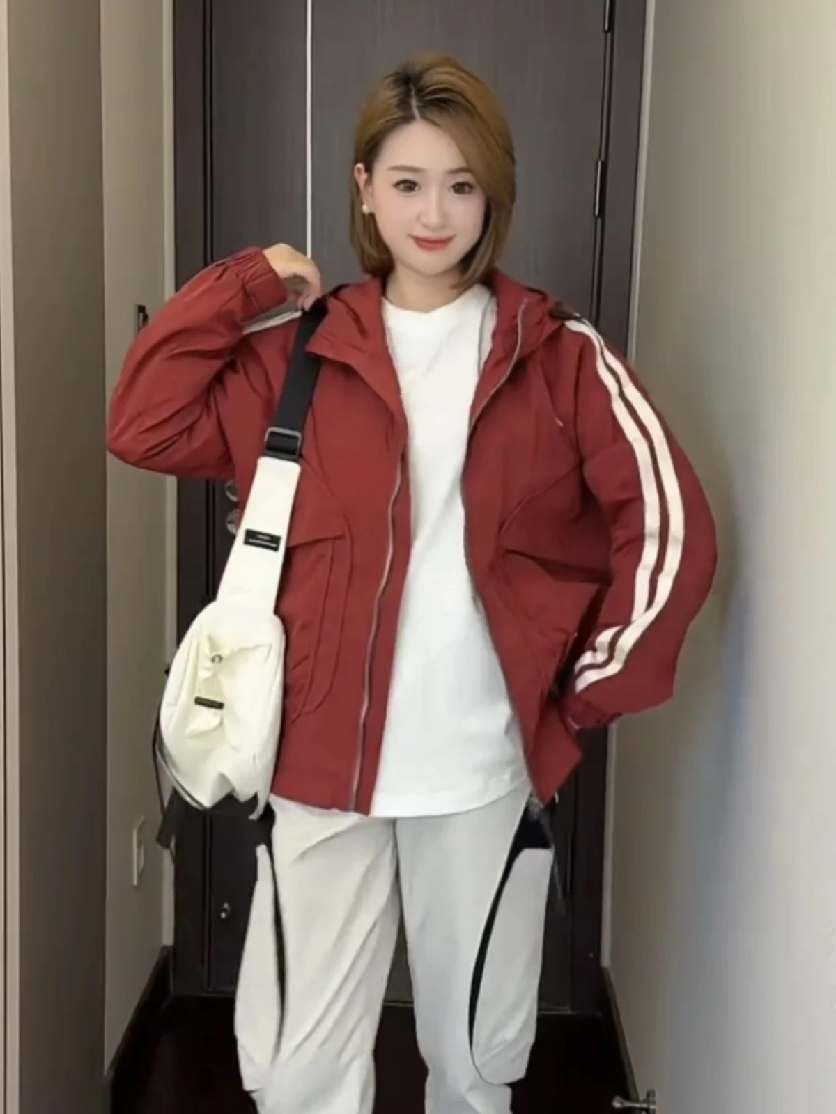 

Мужская уличная рабочая одежда Jaet с капюшоном, ветрозащитное теплое лоскутное полосатое пальто на подкладке Fce, длинное повседневное пальто на молнии