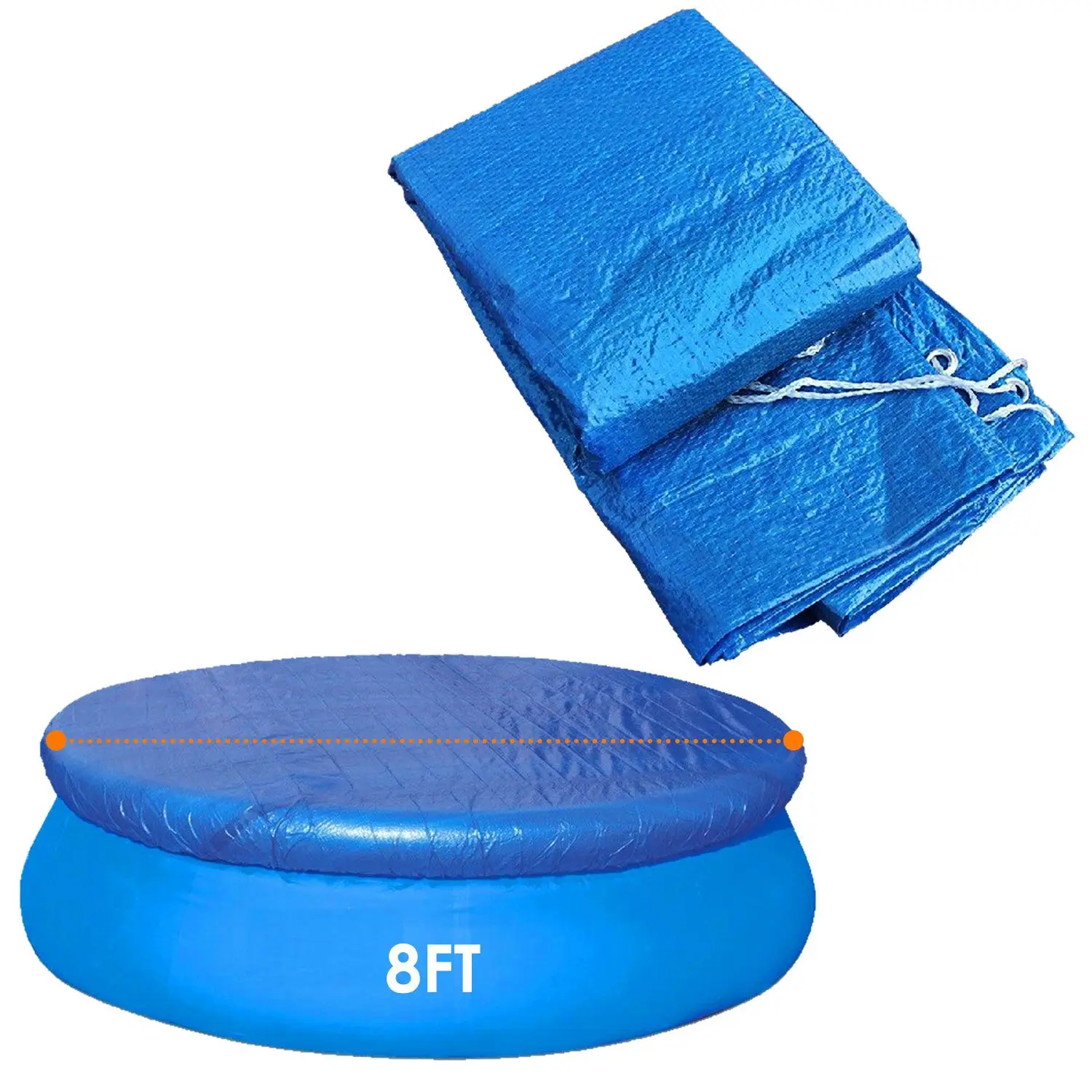 

For Swimming Pool Cover Protector Dustproof Waterproof Paddling Pool Cover