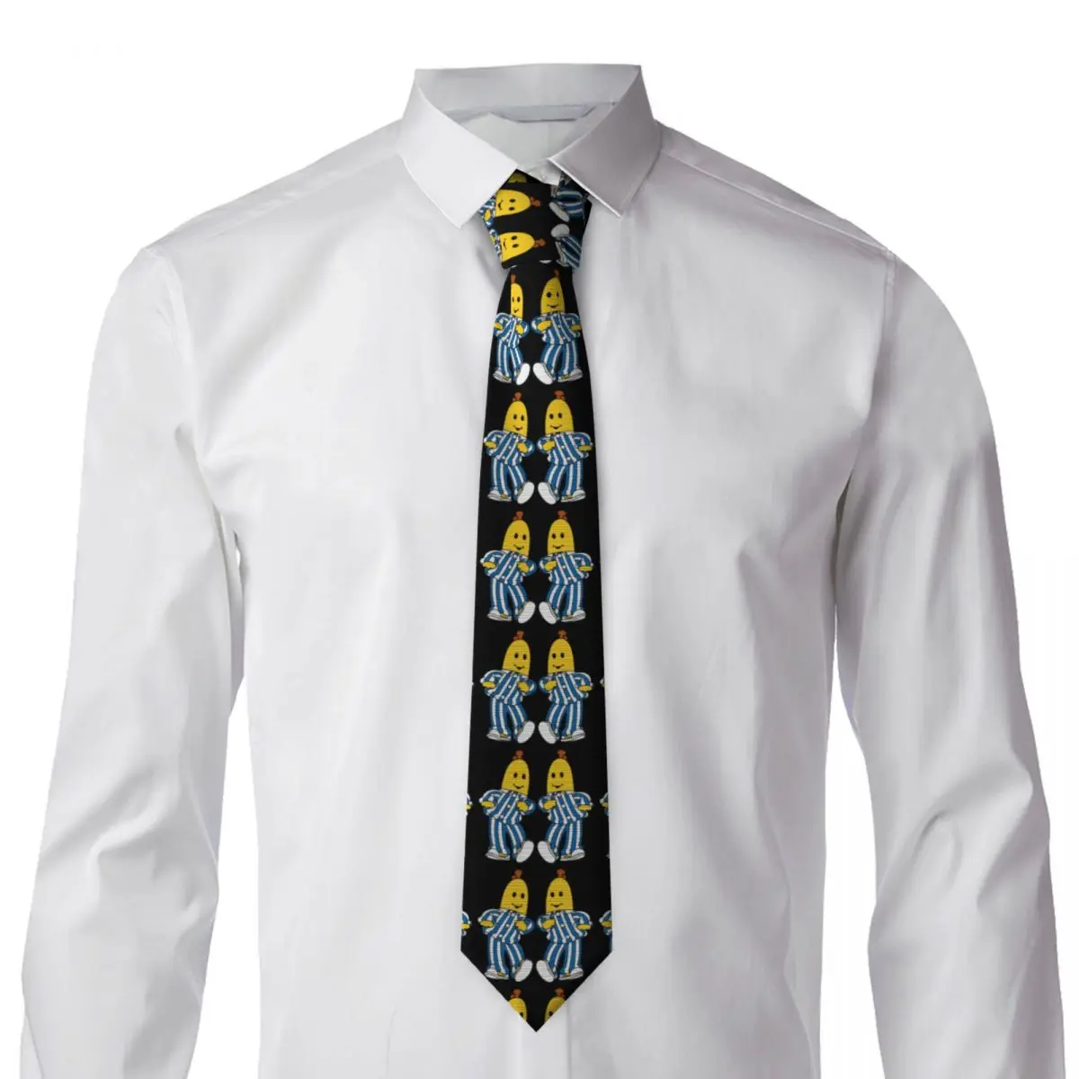 Bananas In Pyjamas Best Friend Necktie for Men Silk Polyester 8 cm Neck Ties Party Accessories Tie Casual Gravatas