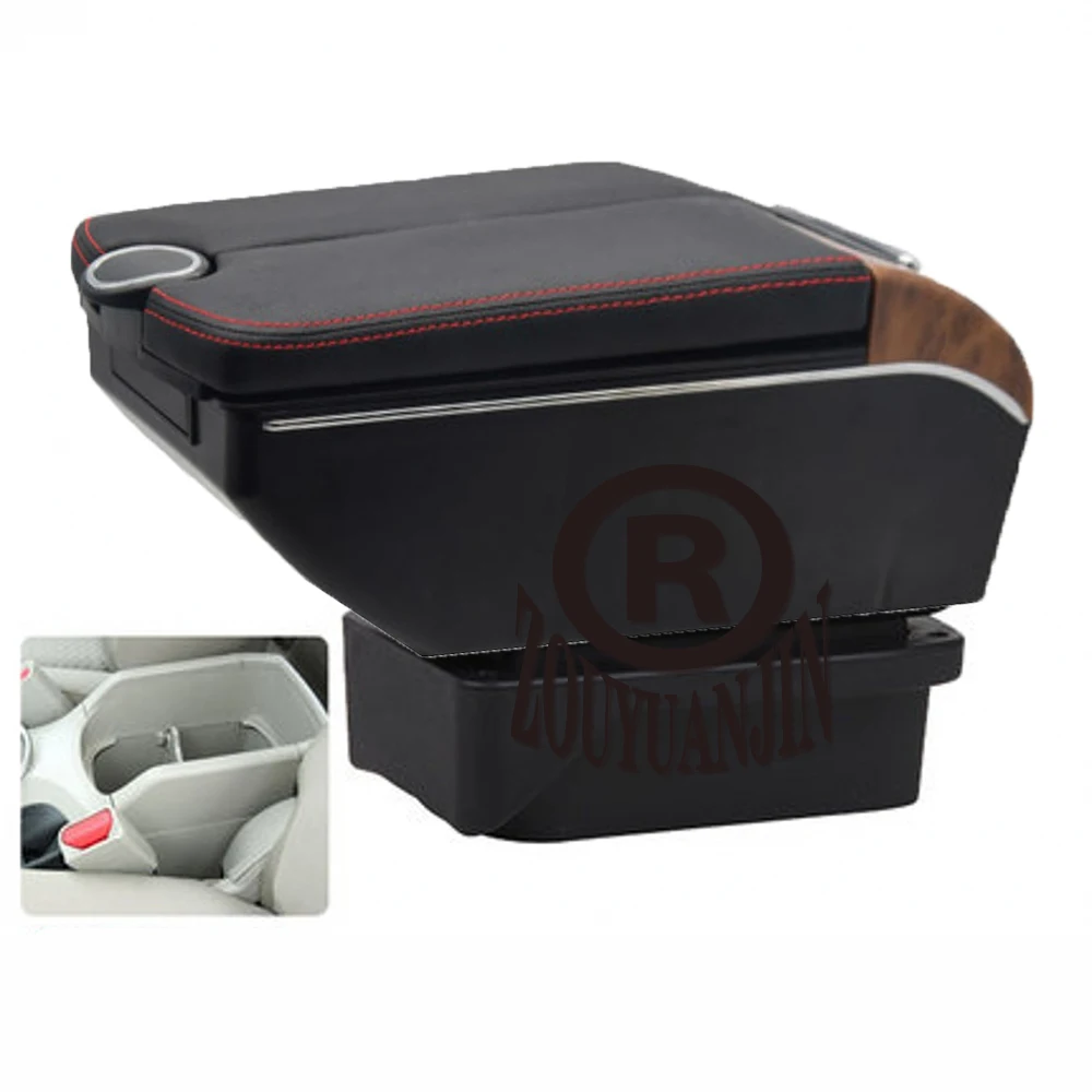 For Toyota Verso Center Console Armrest Box Storage Elbow Rest Arm with Phone Charging USB Interface Cup Holder