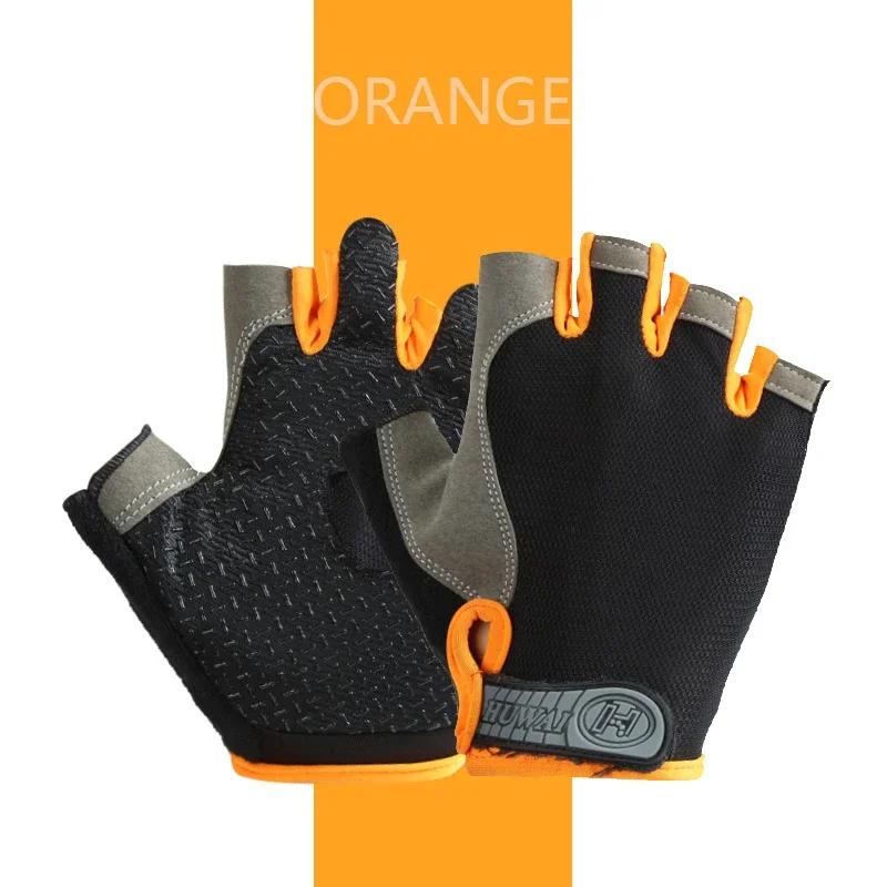 Guantes antideslizantes transpirables para hombre y mujer, Manoplas sin dedos para gimnasio profesional, pesca, ciclismo, Verano