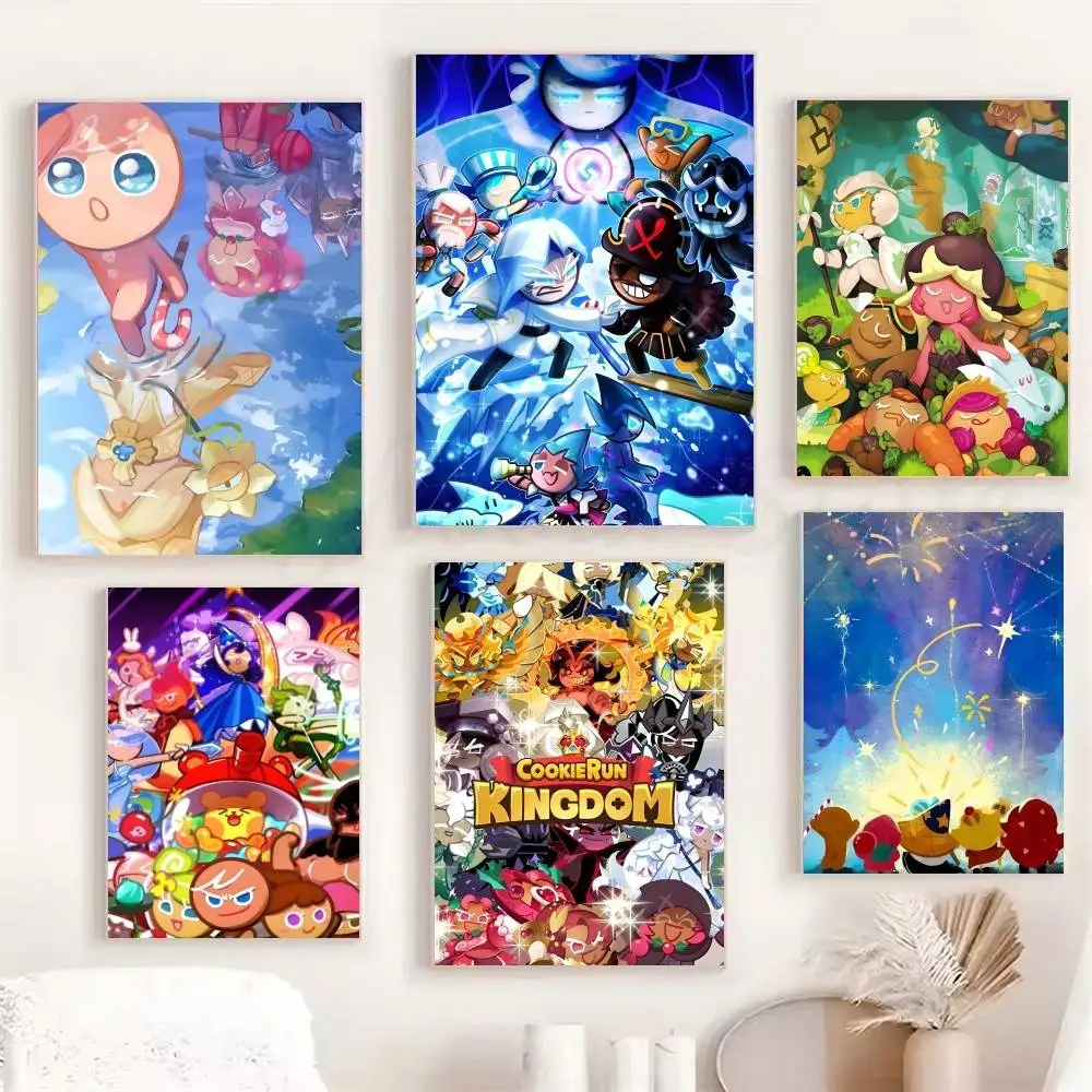 Anime Game C-Cookie R-Run K-Kingdom Manga Posters Fancy Wall Sticker for Living Room Bar Decoration Wall Decor