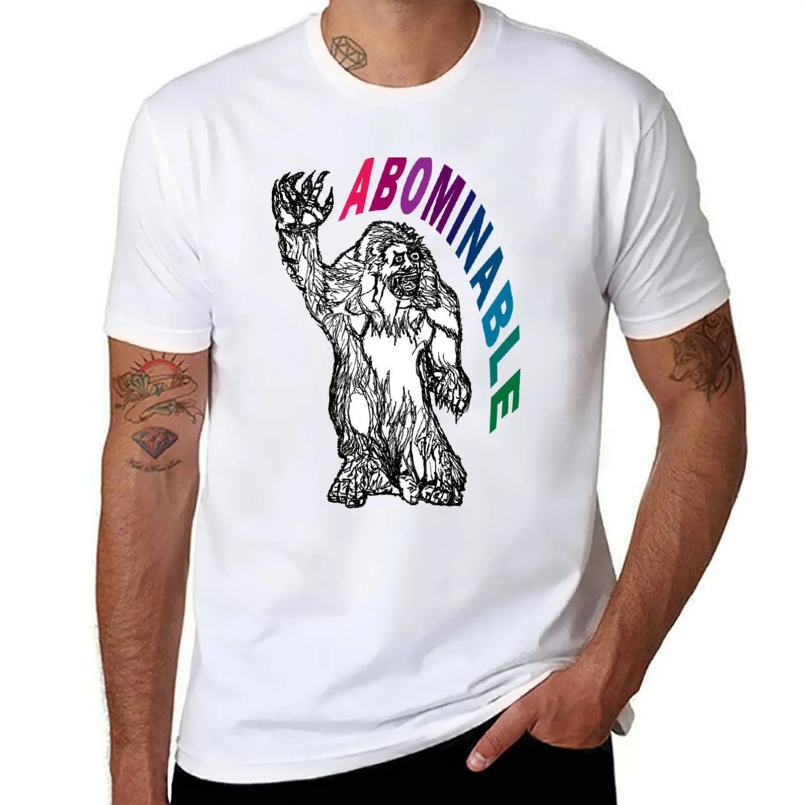 

ABOMINABLE SNOWMAN T-Shirt Casual Daily Wear Short Sleeve Top