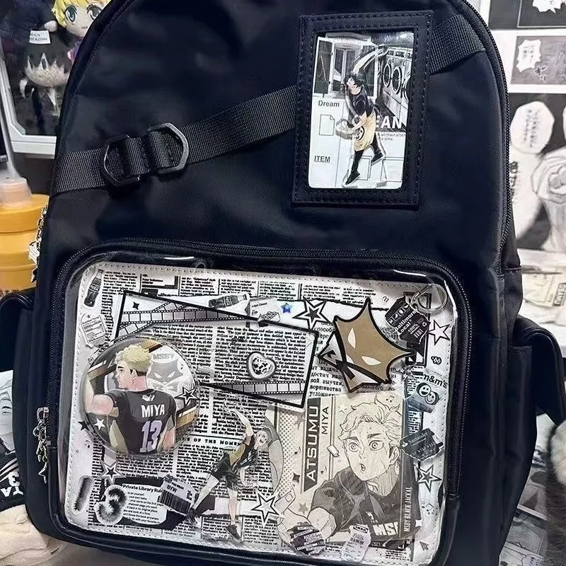 Bolsos Ita estéticos Vintage japoneses Y2k, mochilas escolares transparentes que combinan con todo, mochilas informales para estudiantes 2024