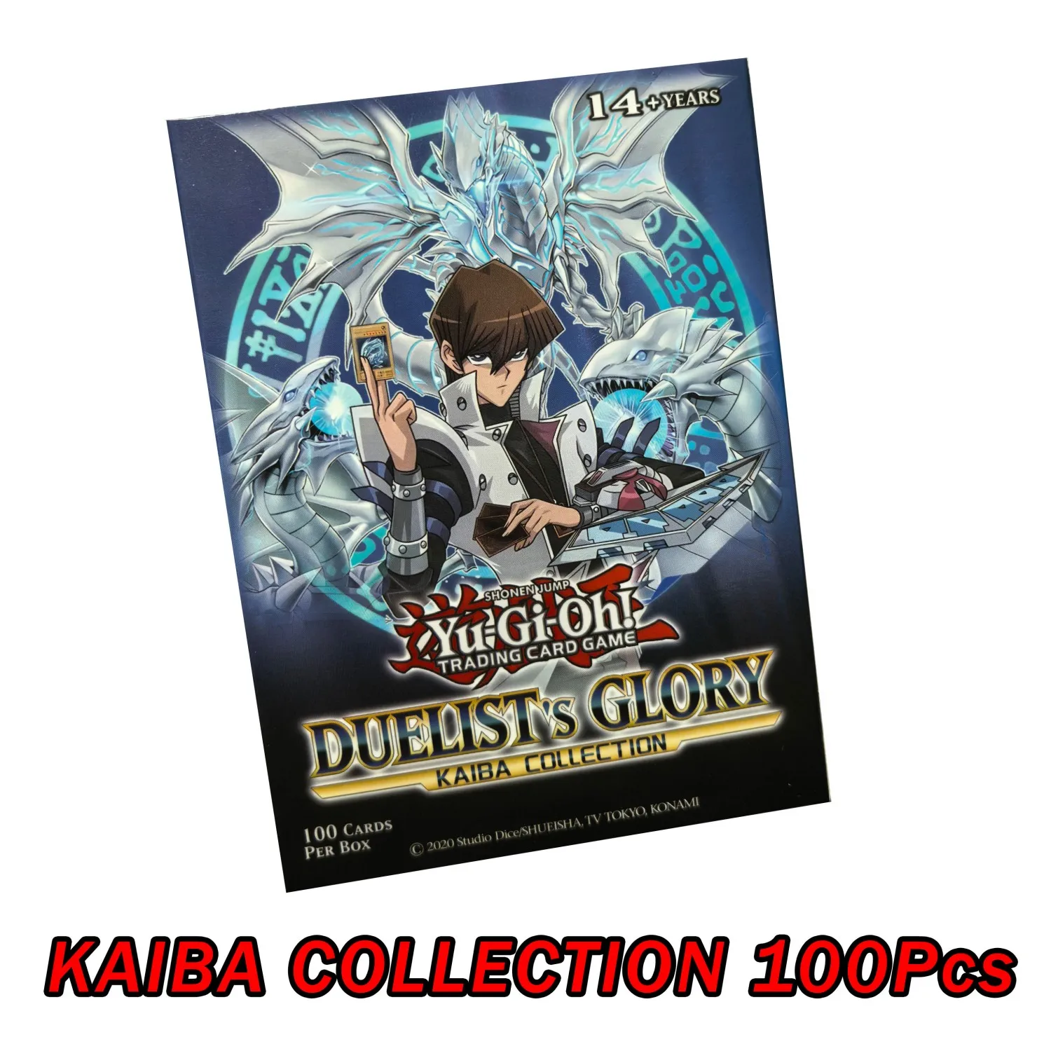 100 Stück Yu Gi Oh Anime-Stilkarten Blue Eyes Dark Magician KAIBA RAFAEL Orichalcos Yugioh DM Classic Proxy DIY-Karte als Geschenk für Kinder