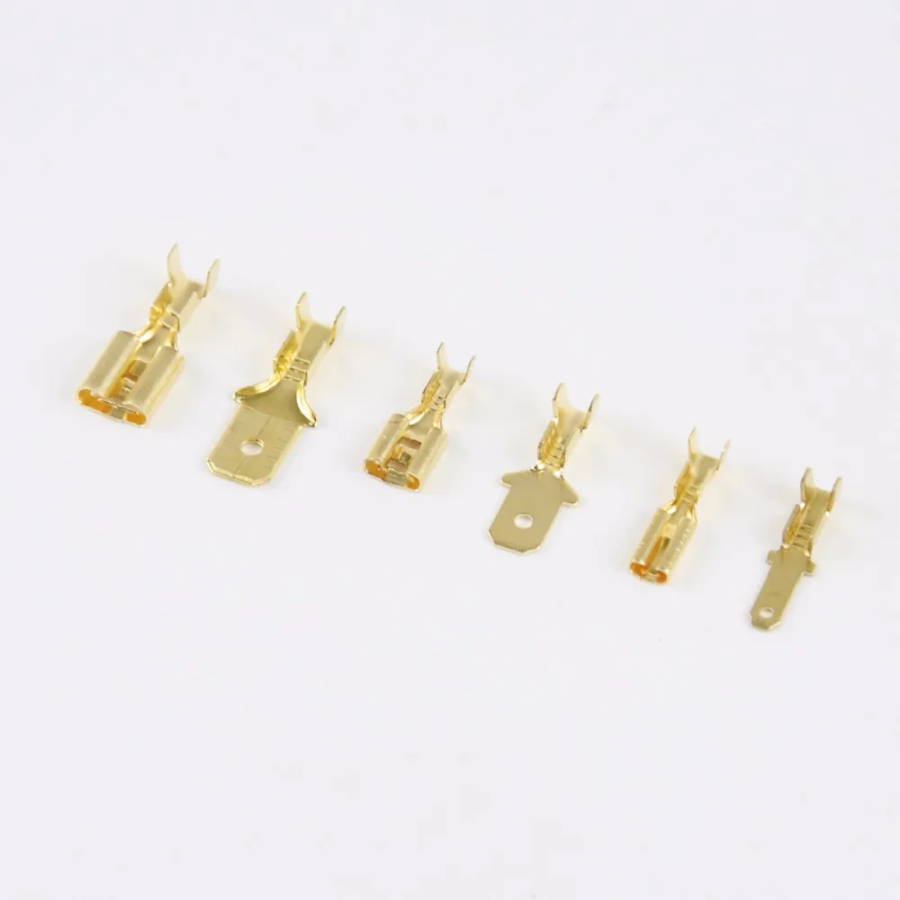 100PCS Electrical Wire Crimp Terminal Connector Male Female Spade Assorted Kit