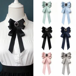 College Style Collar Floral Shirt Skirt Bow Tie Flight Attendant Bank Hotel Professional Attire Bow Tie JK Ribbon Accessories