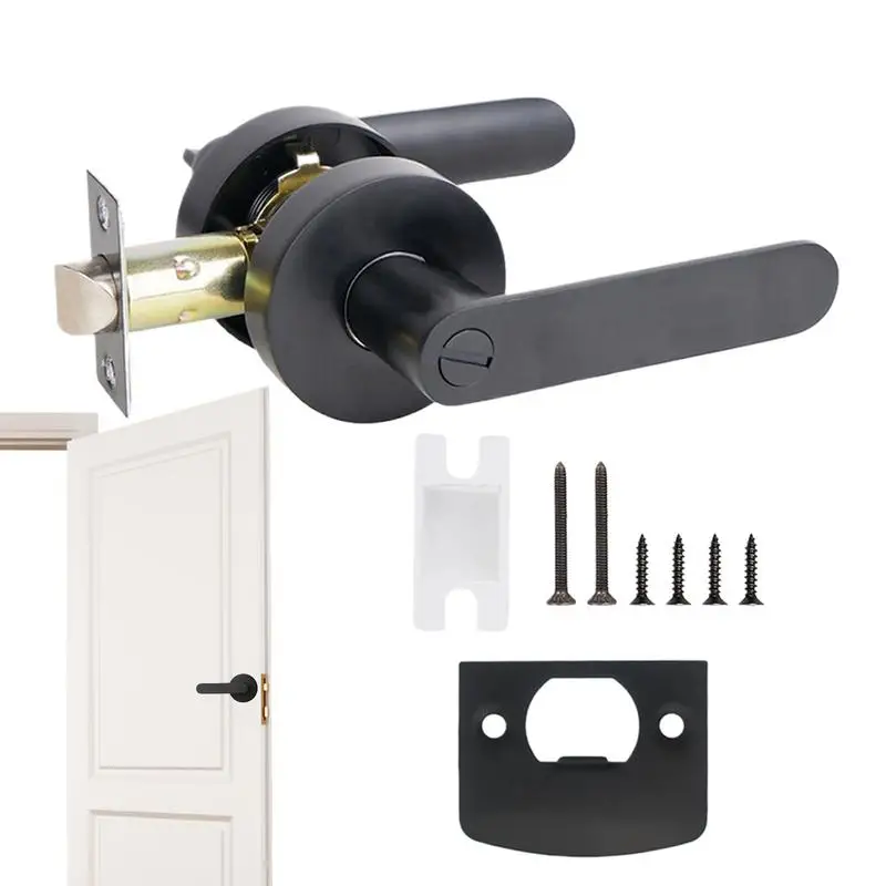 

Privacy Door Lever Heavy Duty Bath Passage Doorknob Lockset Silent Privacy Door Lever Keyless Locksets For Bedroom Room Home