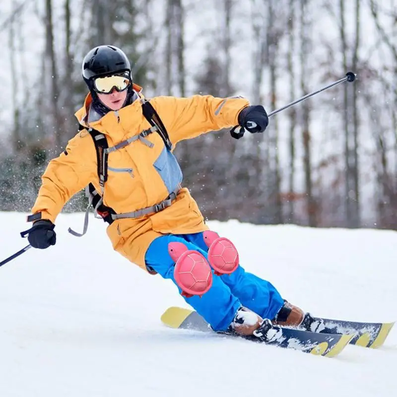 Protector de esquí, almohadilla para glúteos y cadera de tortuga, lindas rodilleras para Snowboard, protección de cadera de tortuga, almohadillas