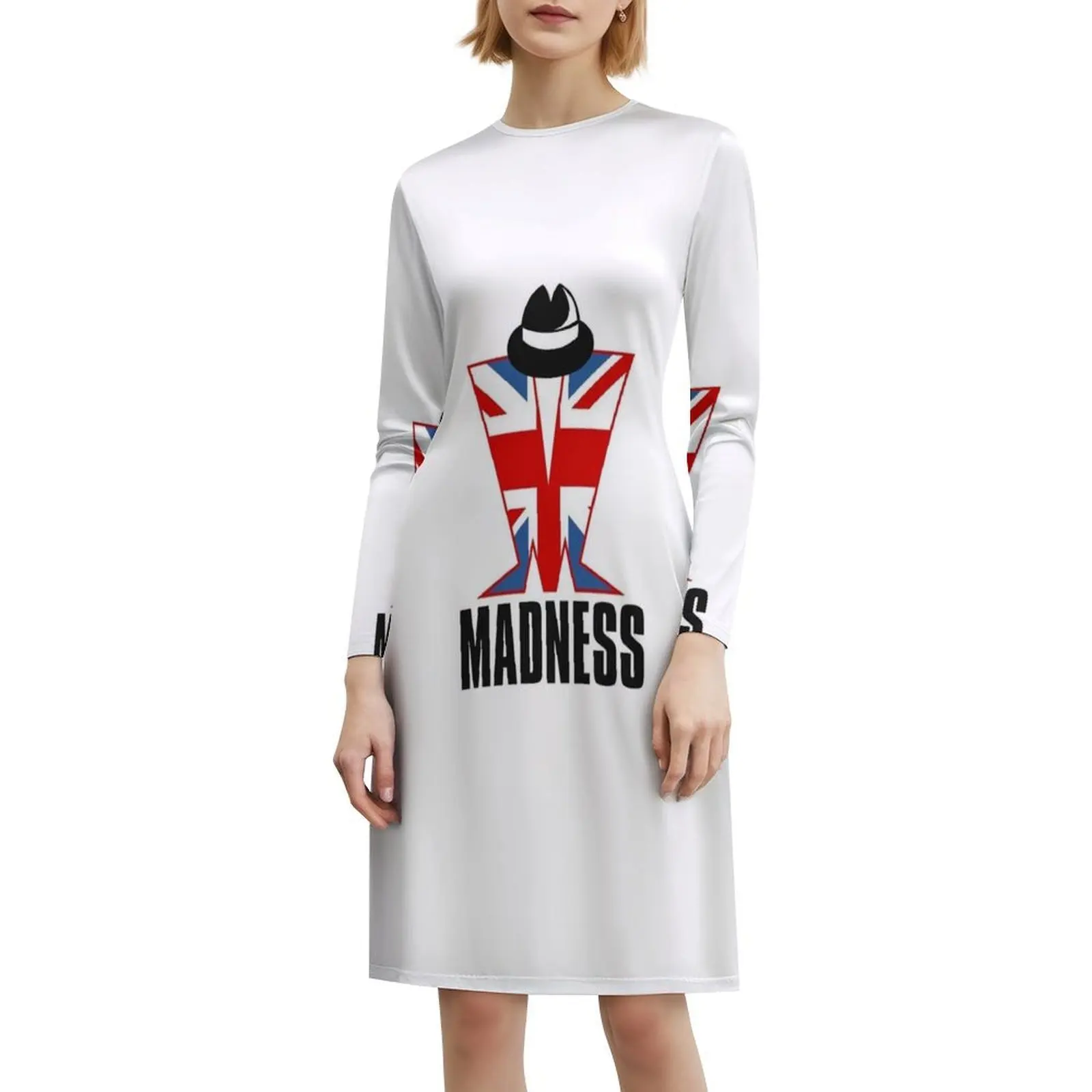 فستان Madness Bohemian بدون أكمام للنساء مطبوع فساتين حفلات الشاطئ Madness Ska بلونين Rocksteady Suggs فساتين الحفلات #6