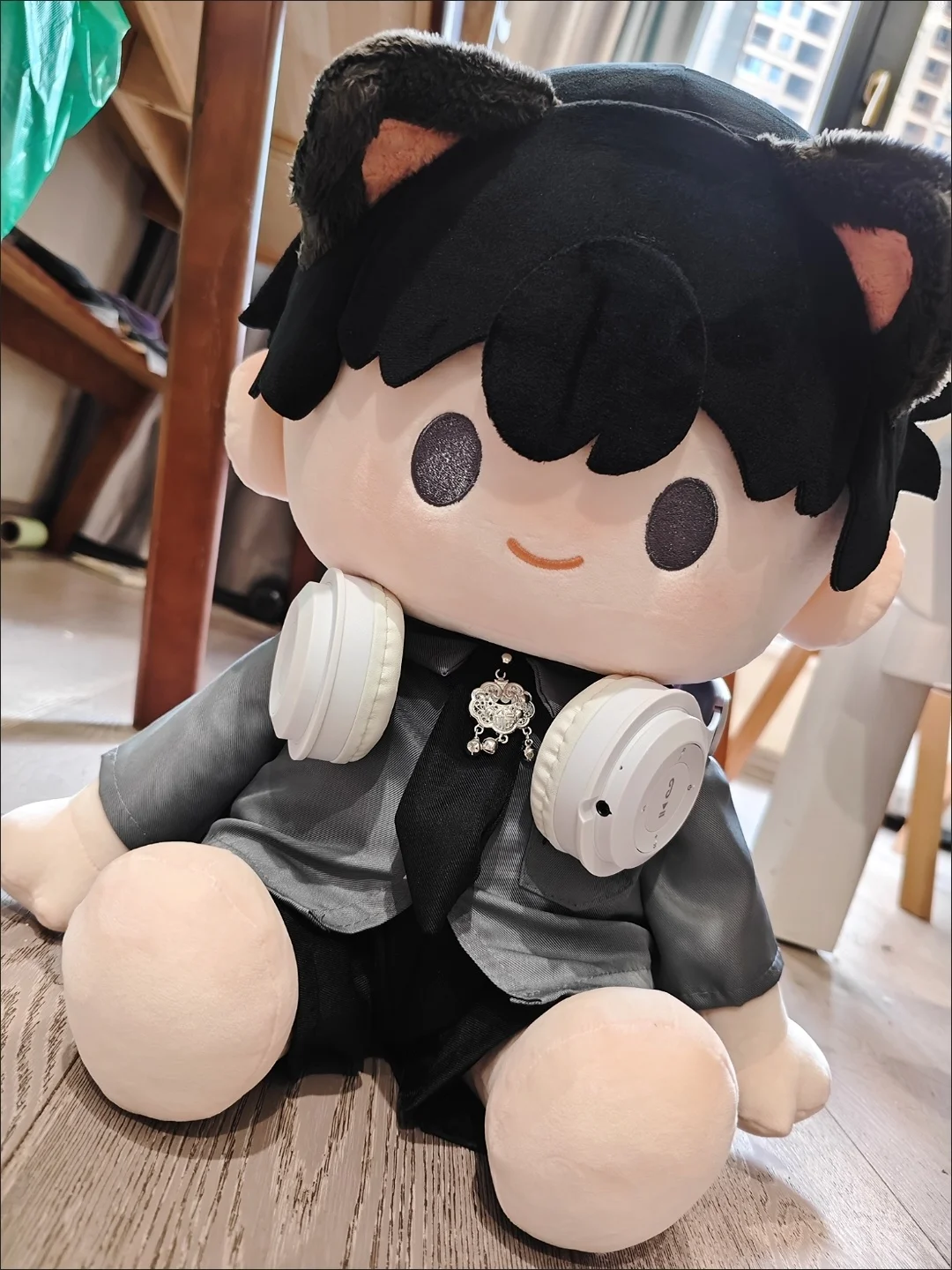 

Stuffed 40cm Comic Night by the Water Kim EuiHyun Sitting Posture Cotton Doll Toys for Fan Collection Kids Adults Birthday Gift