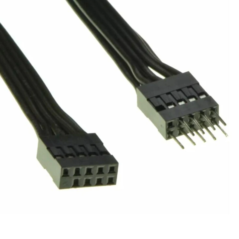 Mainboard 9Pin USB 2.0 Male To Female Extension Data Cable Cord Wire Line 30Cm USB Extension Cable, 4 Pack