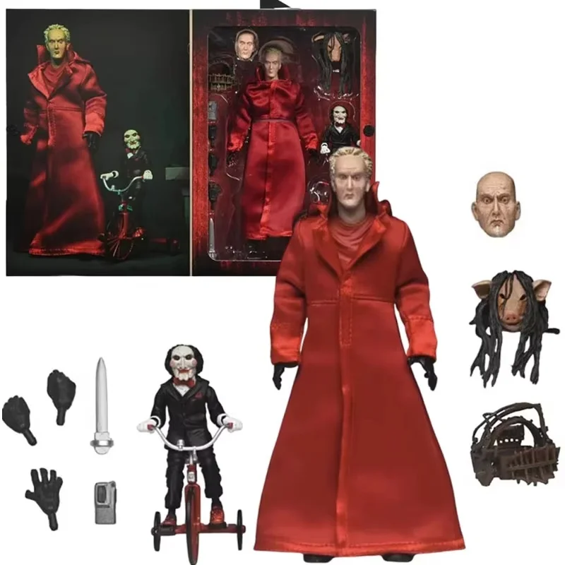 

Saw Jigsaw Red Robe Action Figure Neca 60612 Figuras Anime Gk Statue Manga Figurine Toys Model Ornament Halloween Gift For Kids