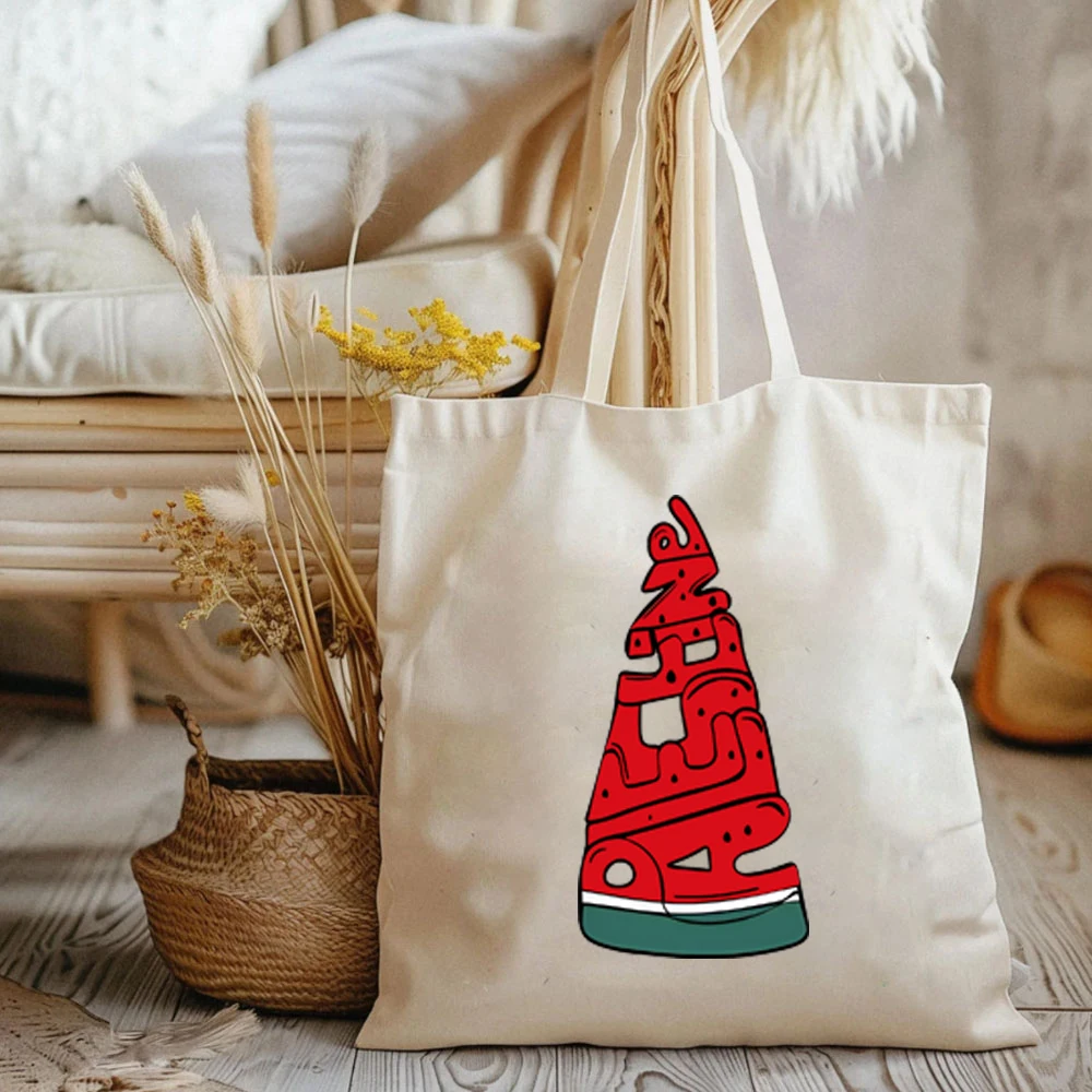 Stand with Love and Peace College Tote Bags Funny This Is Not A Watermelon borse A tracolla femminili eleganti da donna di grandi dimensioni