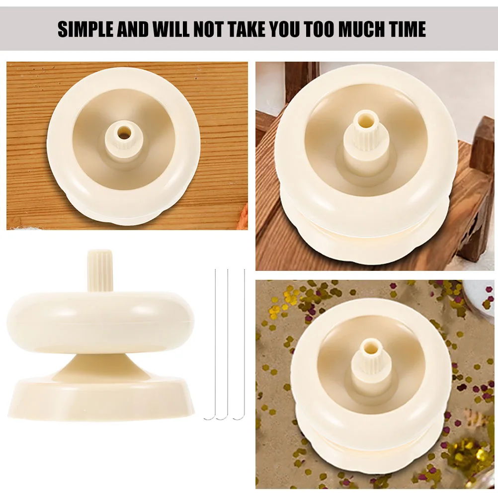 

1 комплект, чаша-спиннер для бисера, прочный пластик, инструмент для изготовления ювелирных изделий своими руками, чаша для рукоделия, гладкая вращающаяся практичная поставка