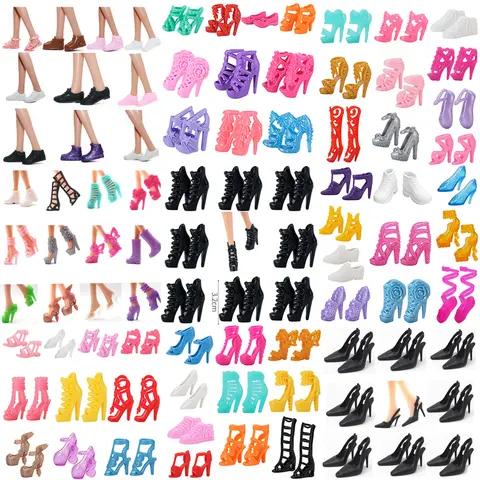Mix Toy 11.5 Inch Doll Shoes 1/6 Dolls Accessories Handbag Sandals Glasses Bags 29CM Doll Fashion Sunglasses Dressing Up Toys JJ