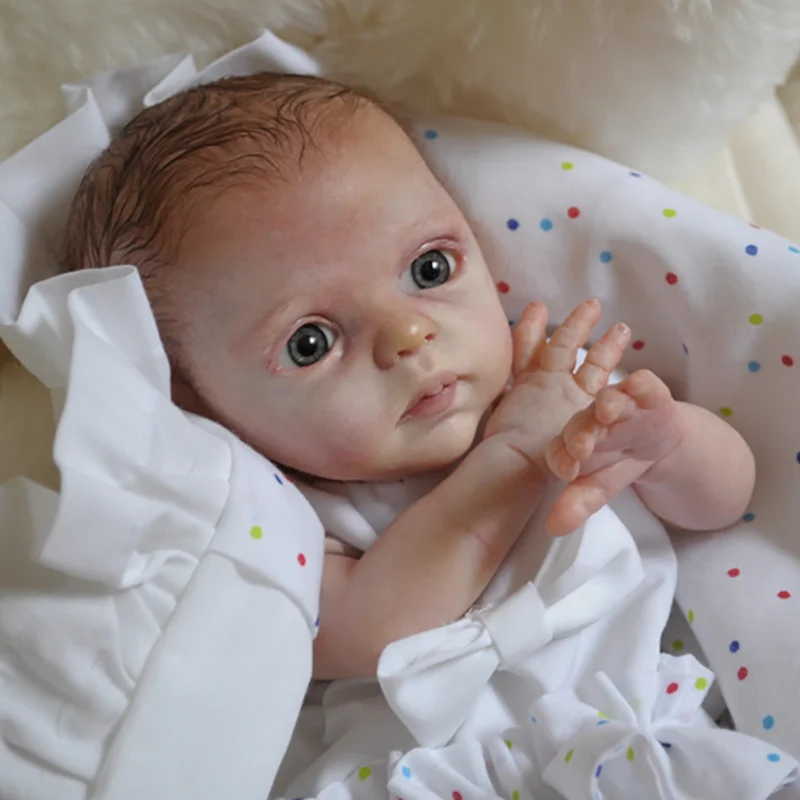 Unfinished Mini Reborn Doll Kit, DIY Peças em branco, Nessa Handy Doll, 10"