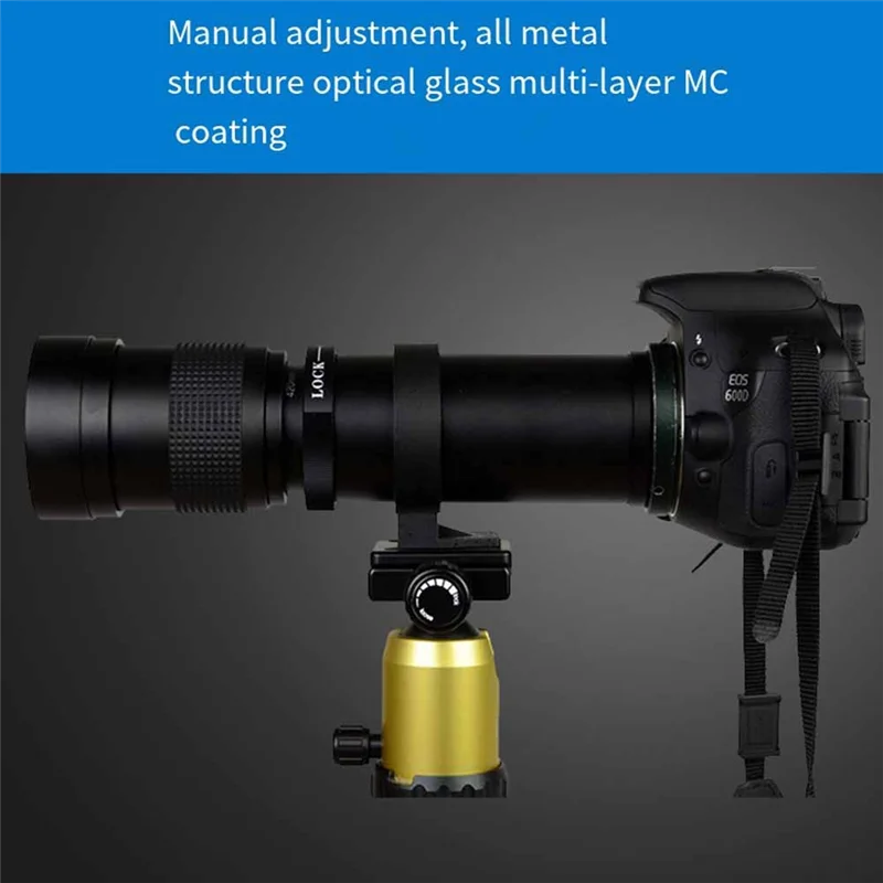 

Супертелеобъектив Lightdow 420-800 мм F8.3-16 для Canon, Nikon с ручной фокусировкой Nikon F-AB01