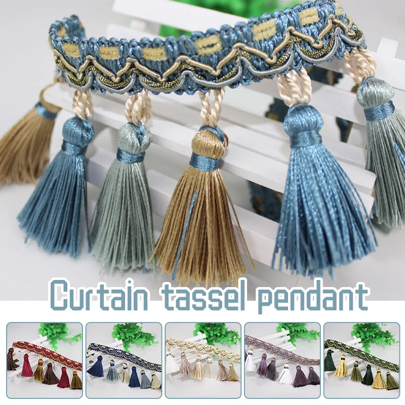 

11.5 Meter Exquisite Curtain Lace Tassel Fringe Upholstery Ribbon Trim DIY Drapery Curtain Sofa Tablecloth Decor Accessories