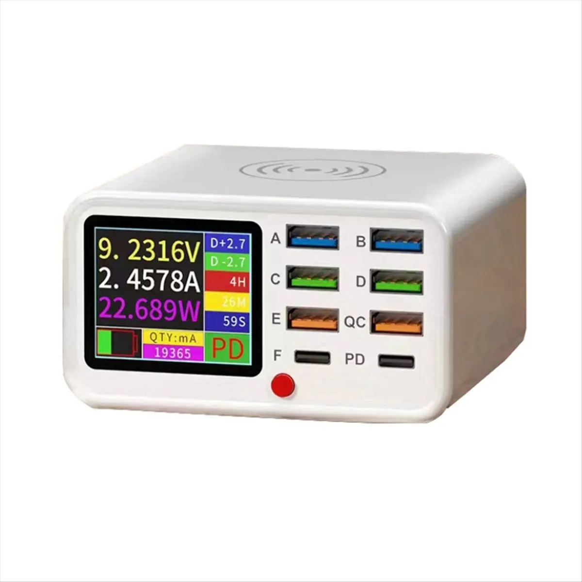 【3C Parts】 UBS Charger PD Charger for Mobile Phone Current Data Line Detection Restart Current Short Circuit Repair EU Plug