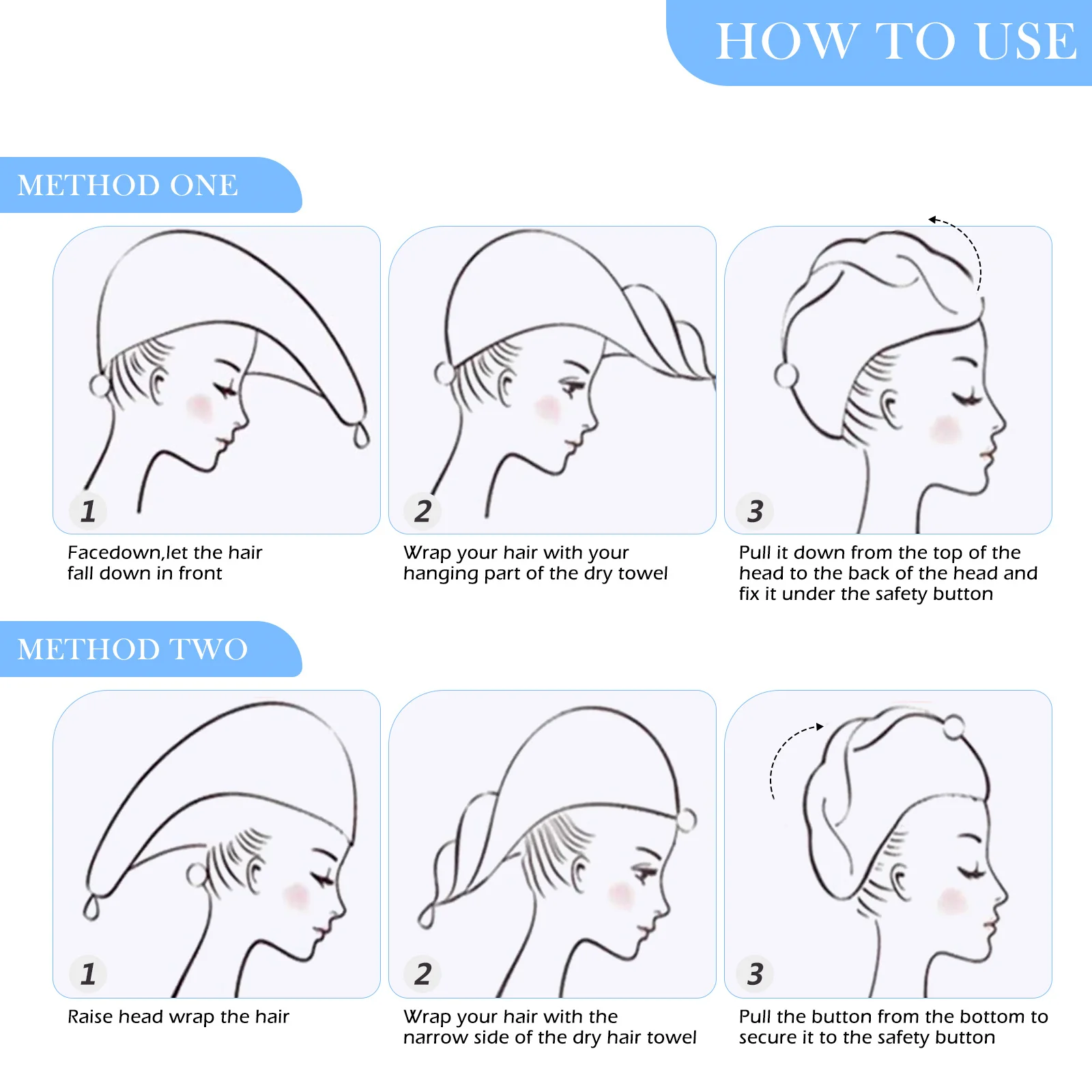 2 قطعة الشعر فائق الامتصاص يلتف جاف غطاء التجفيف السريع المرجان الصوف مادة البوليستر التفاف مثالي تجنب السقوط