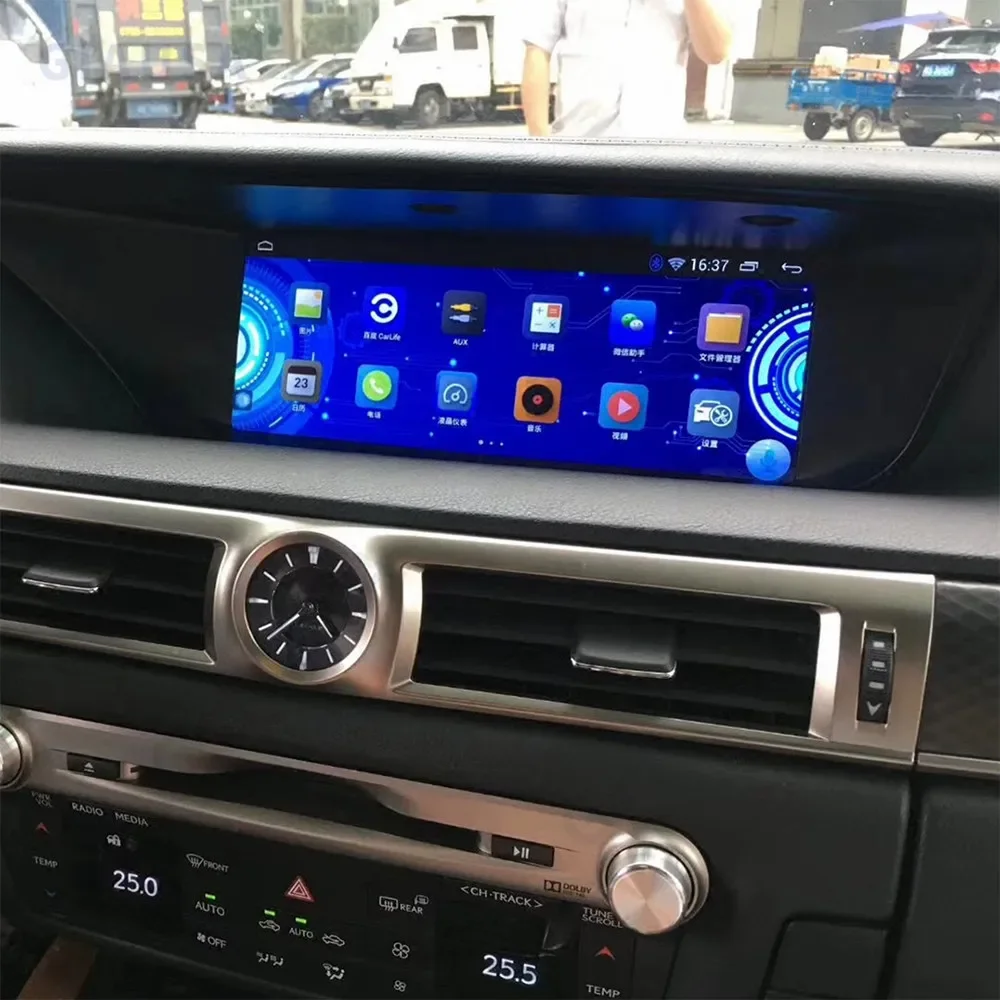 

Android 13 qled экран RHD для Lexus GS 350 F Sport GS 200t Gs350 2015 2016 2017 автомобильное радио мультимедийный видеоплеер GPS Carplay