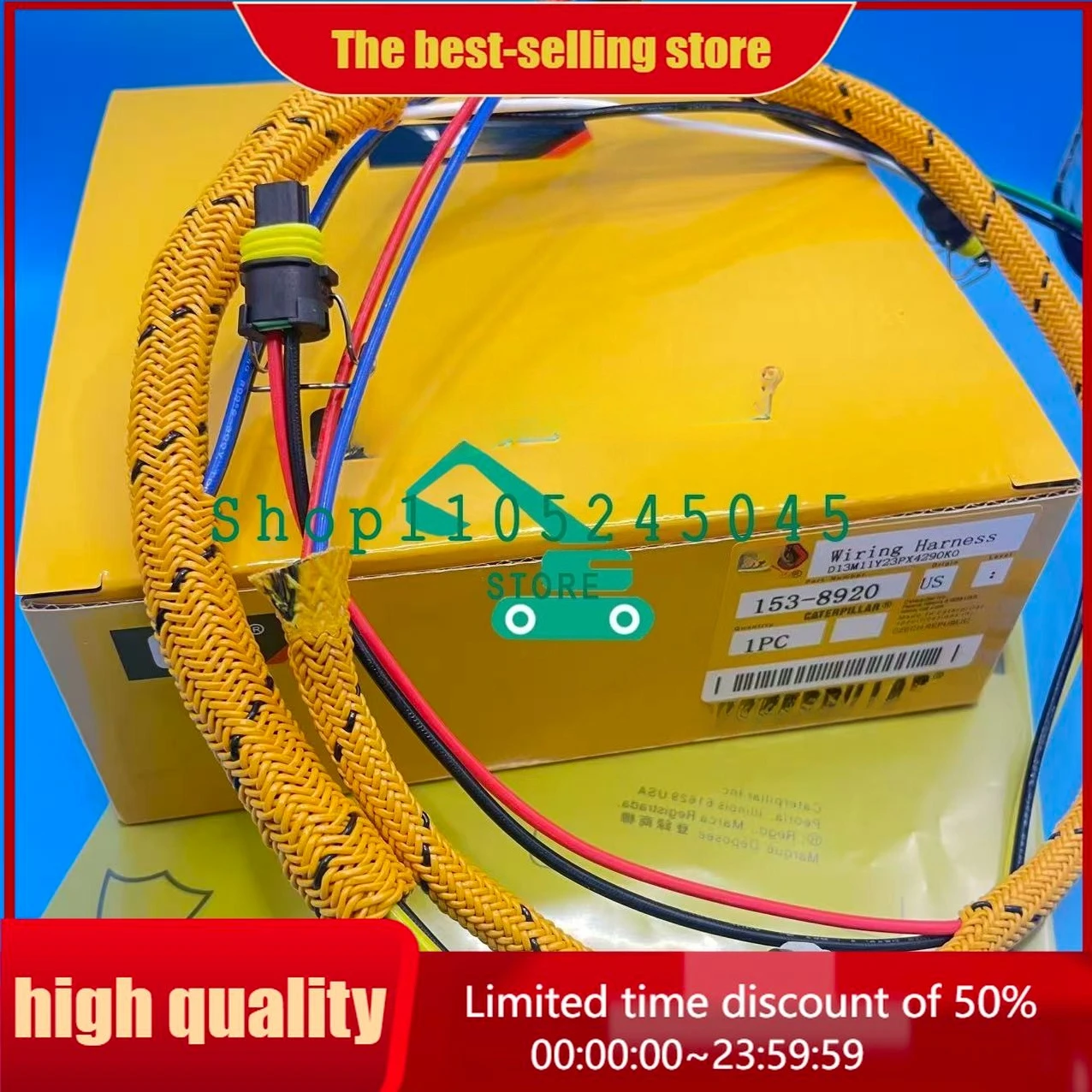 

for E325C E322C 3126 Engine Fuel Injector Wiring Harness 153-8920 Higher Quality Excavator Engine Accessories New 1538920