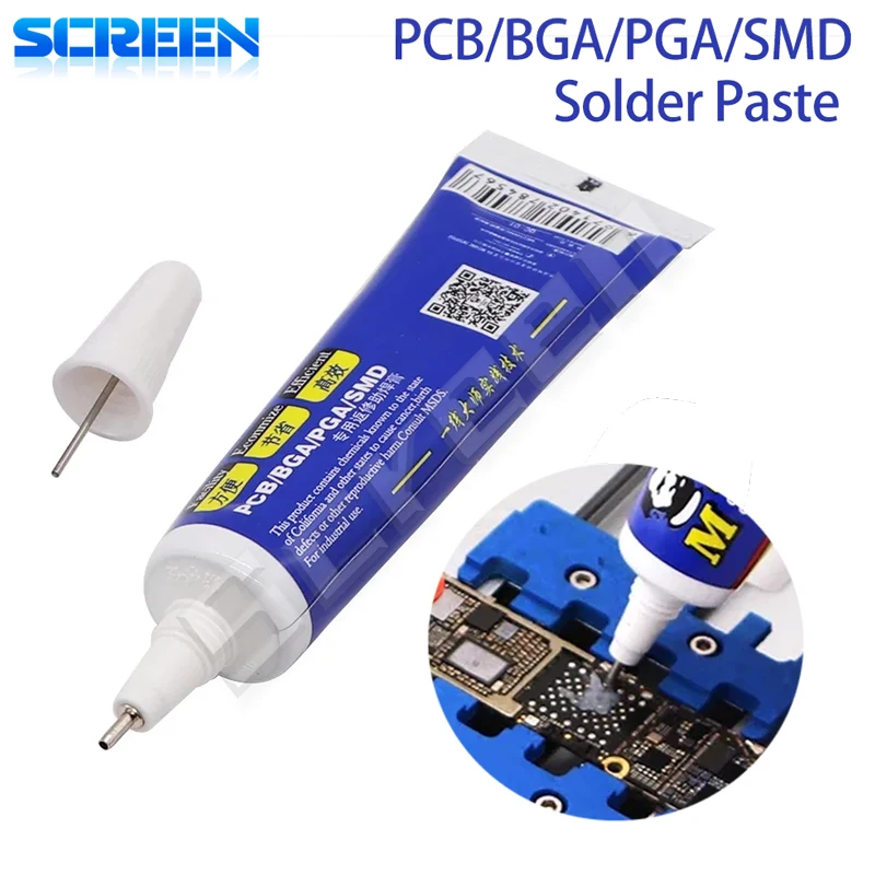 Mechanic TF350 15ML BGA Solder Paste No-Clean Hose Needle Soldering Paste Flux Lead-Free Antioxidant BGA CPU Welding Oil Grease