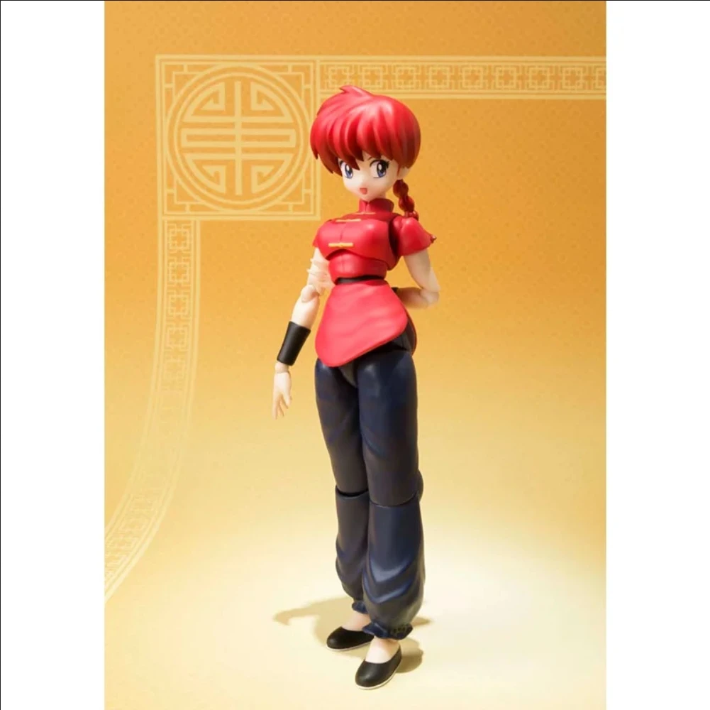 100% Original Bandai S H Figuarts SHF Ranma Saotome Girl In Stock Anime Action Collection Figures Model Toys PVC Gifts Figura