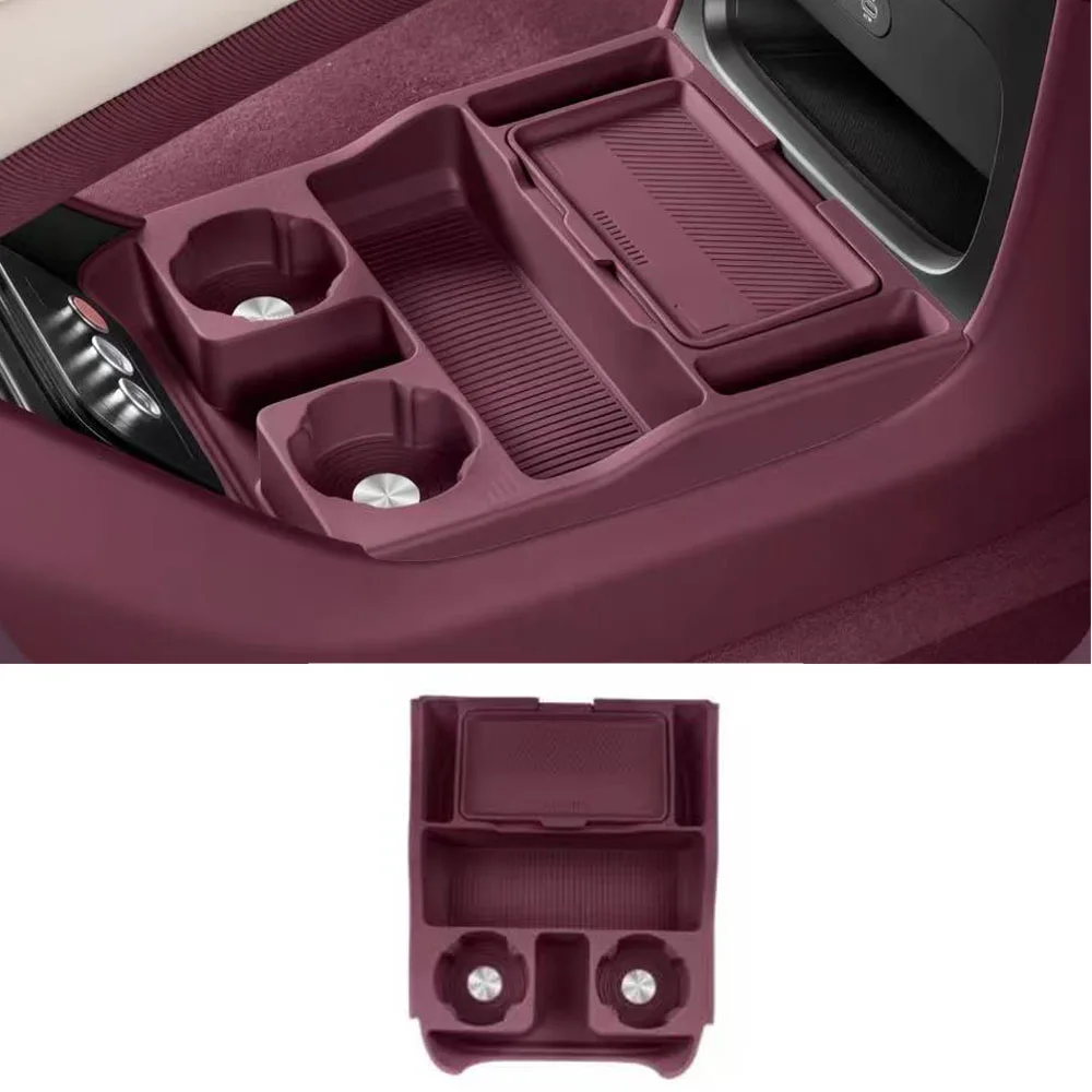 

Fit For Xiaomi YU7 2025 Central Control Lower Storage Box Silicone Double-layer Storage Box Dedicated Interior Accessories