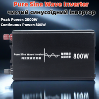 Inverter 12V 24V 48V 60V 72V To AC 110V 220V 230V Pure Sine Wave 50Hz 60Hz 800W 2000W Car Power Inverter Frequency Converter