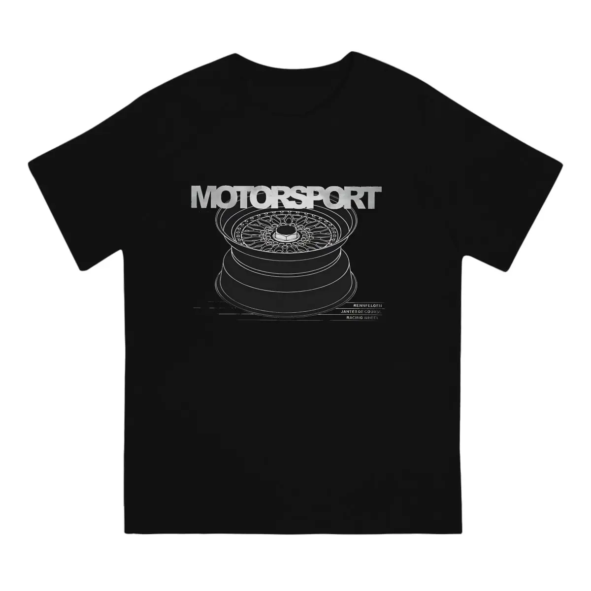 Hipster MOTORSPORT Wheel T-Shirt Men Crew Neck 100% Cotton T Shirts BBS Short Sleeve Tees Classic Tops